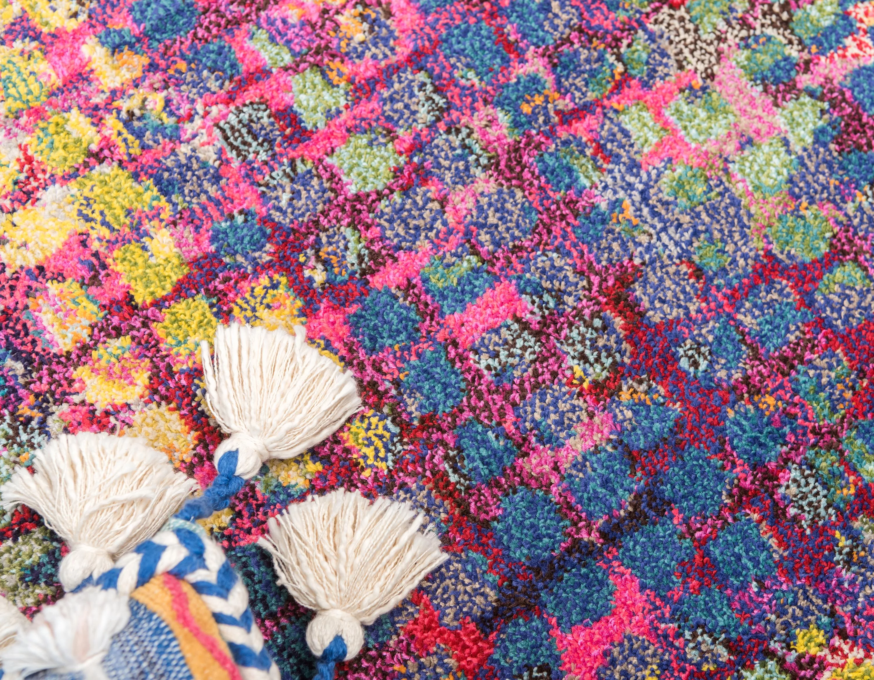 Unique Loom Stormy Chromatic Rug Multi/Blue 5' 1