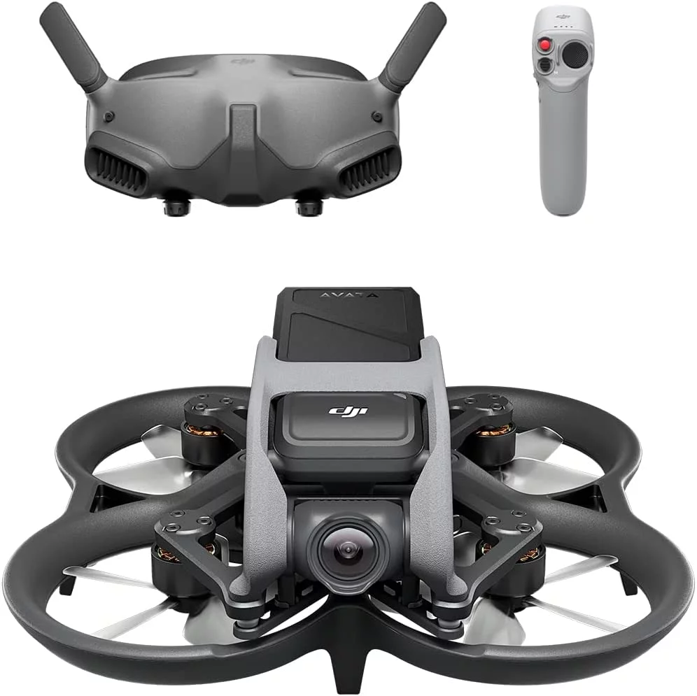 DJI Avata Pro-View Combo (DJI Goggles 2) - First-Person View Drone UAV Quadcopter with 4K Stabilized Video, Built-in Propeller Guard, With 128gb Micro SD, Backpack, Landing Pad and More Bundle