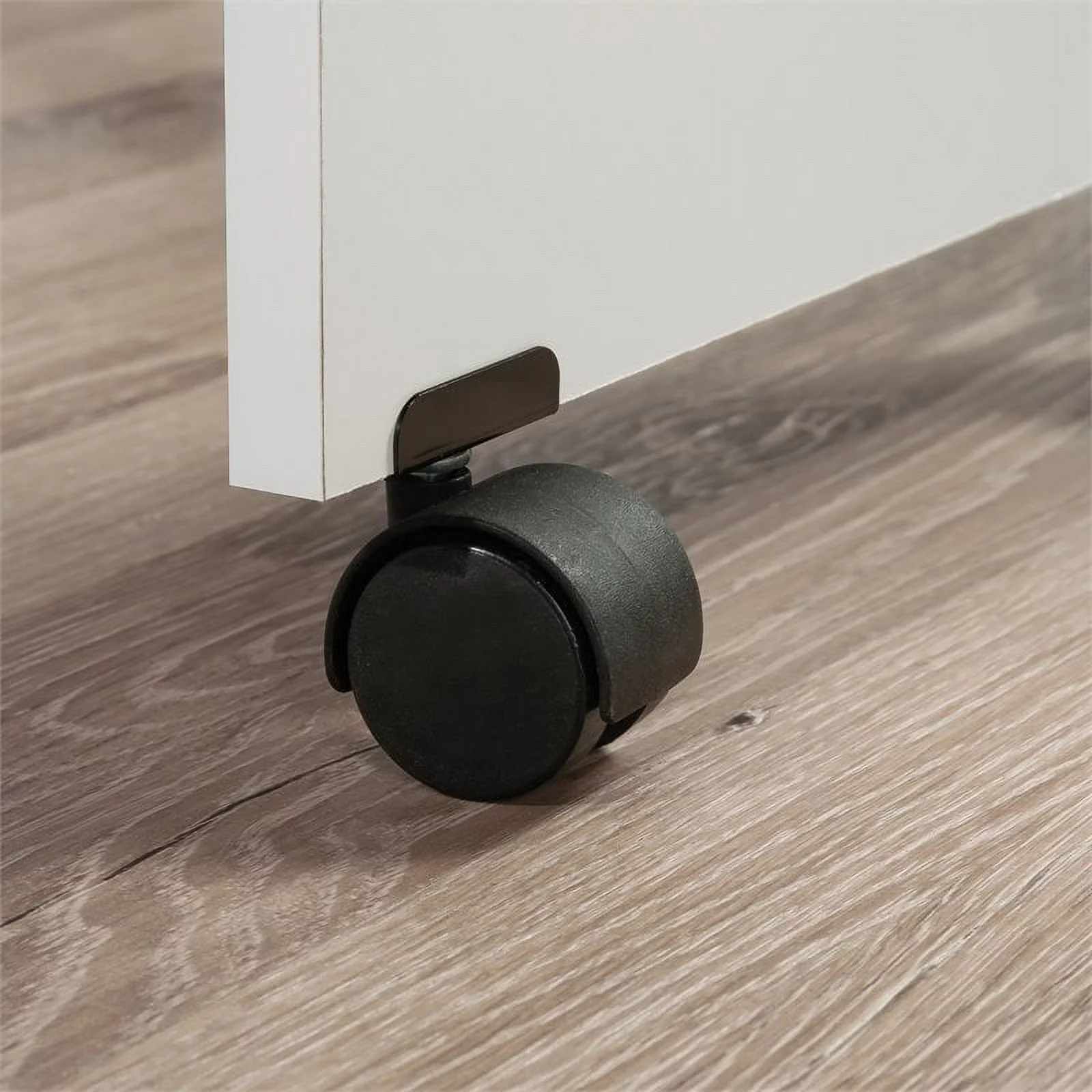 Pemberly Row Modern Engineered Wood Multi-Purpose Storage Craft Armoire in White