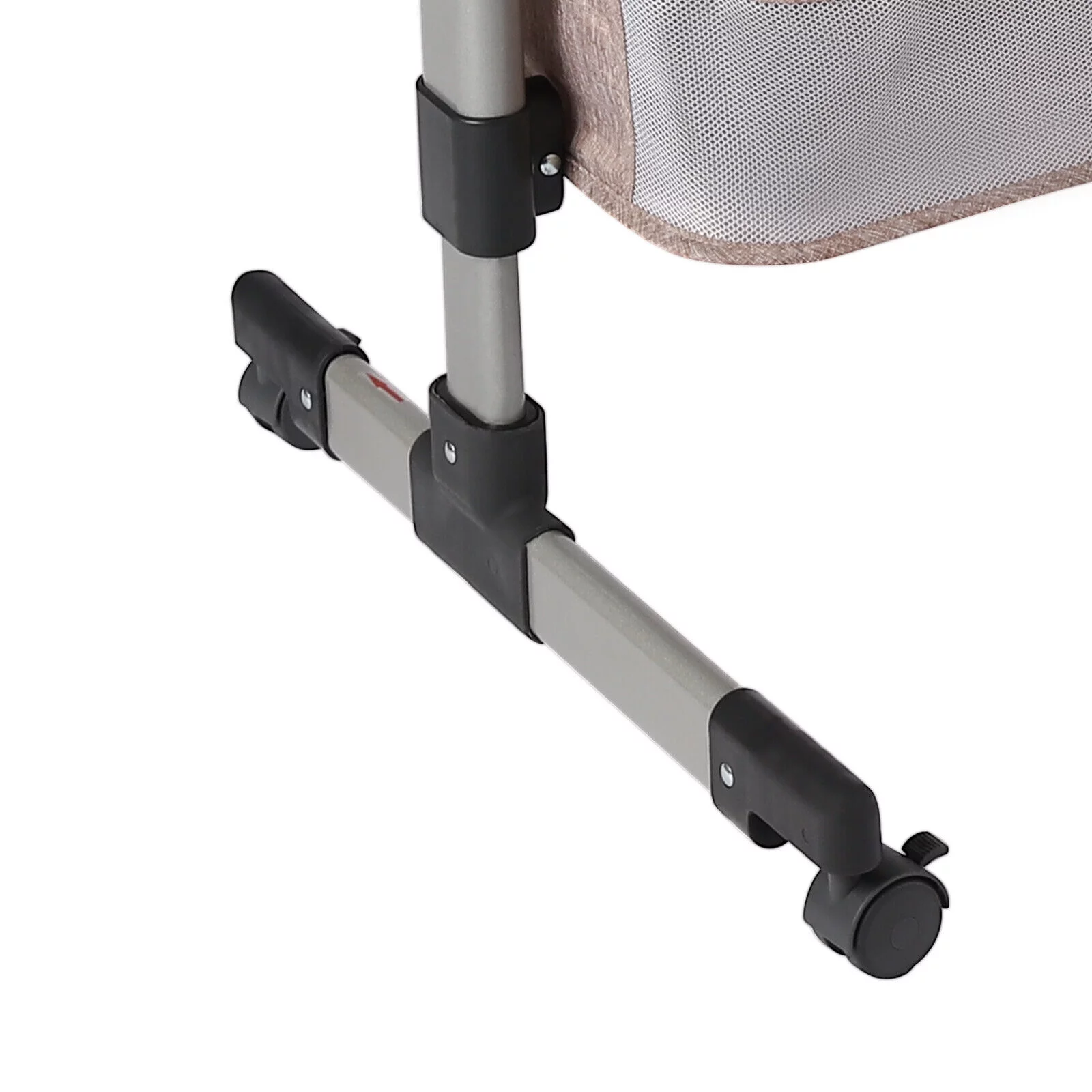 MIDUO Baby Bassinet with Mosquito Nets Adjustable Baby Bedside Sleeper with Cradle Mode Foldable Baby Bed