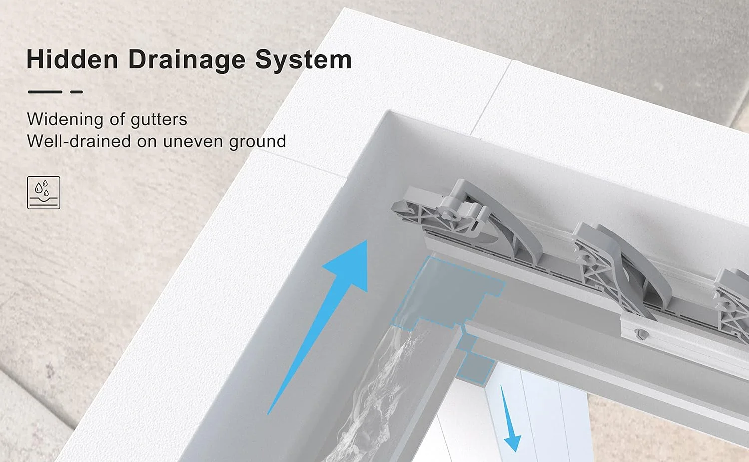 PURPLE LEAF Outdoor Louvered Pergola 12'x16' Aluminum Gazebo Modern White Patio Metal Pergola with Adjustable Rainproof Hardtop for Garden Lawns Yard