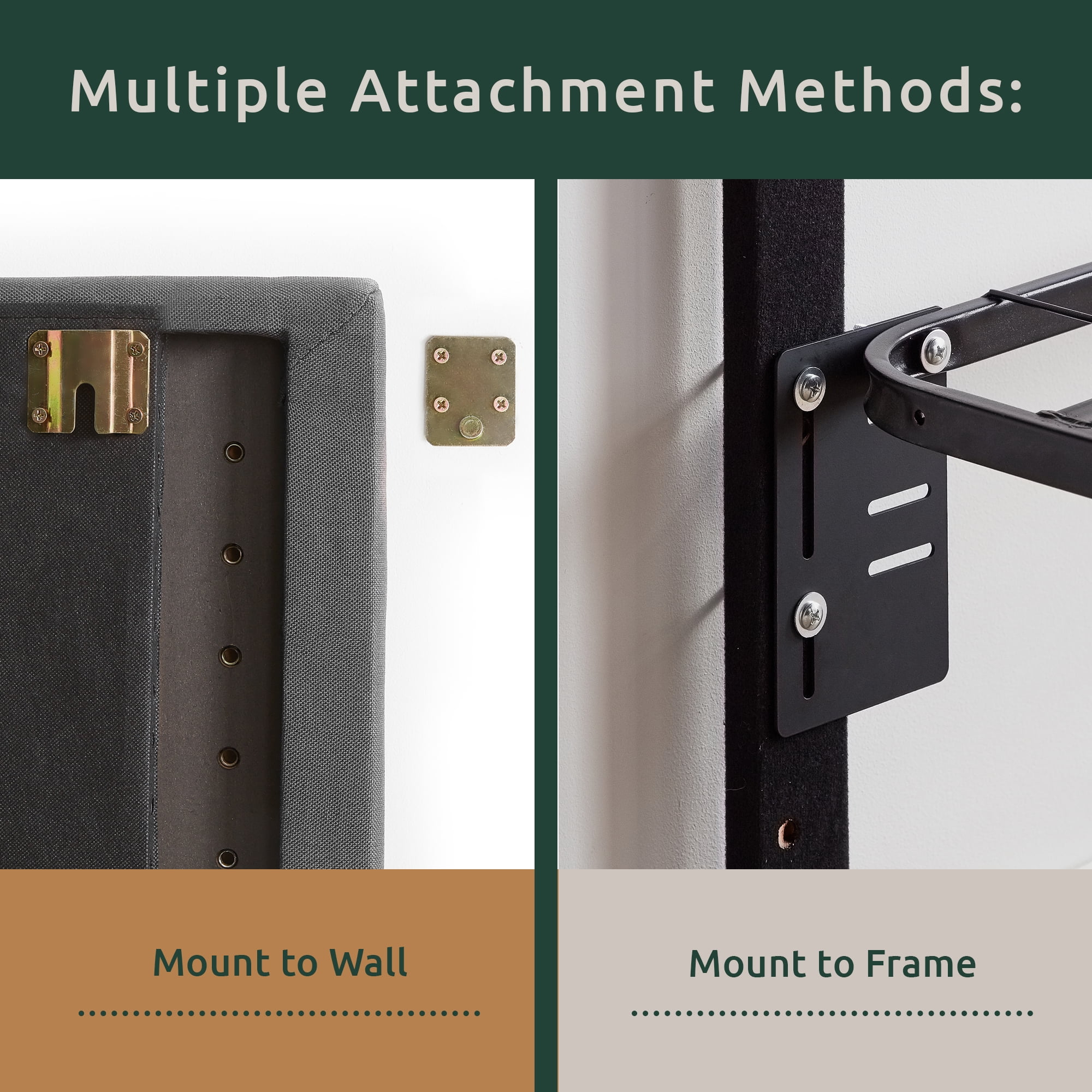 Rest Haven Button Tufted Upholstered Headboard, Queen, Cream