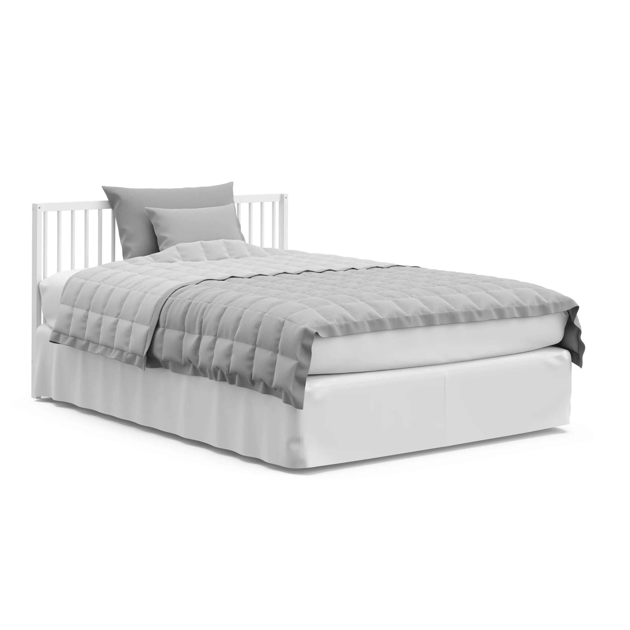 Graco Teddi 5-in-1 Convertible Baby Crib with Drawer, White