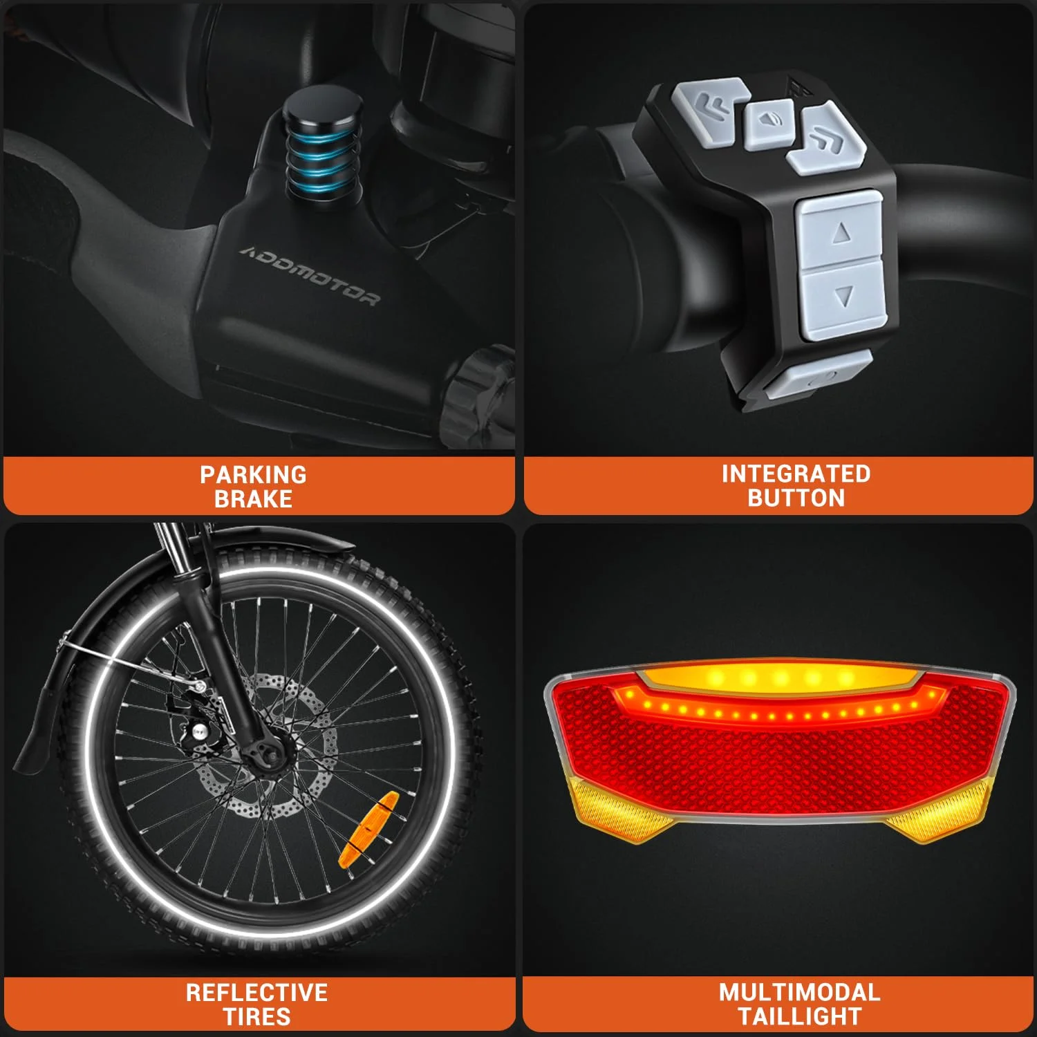 Addmotor Folding Electric Trike, 90MI Electric Tricycle for Adults, 750W 48V 20Ah, CITYTRI 3 Wheel Electric Bikes, Step-Thru Etrike with Rear Speed Differential & Parking Brake, E-310 Plus Red