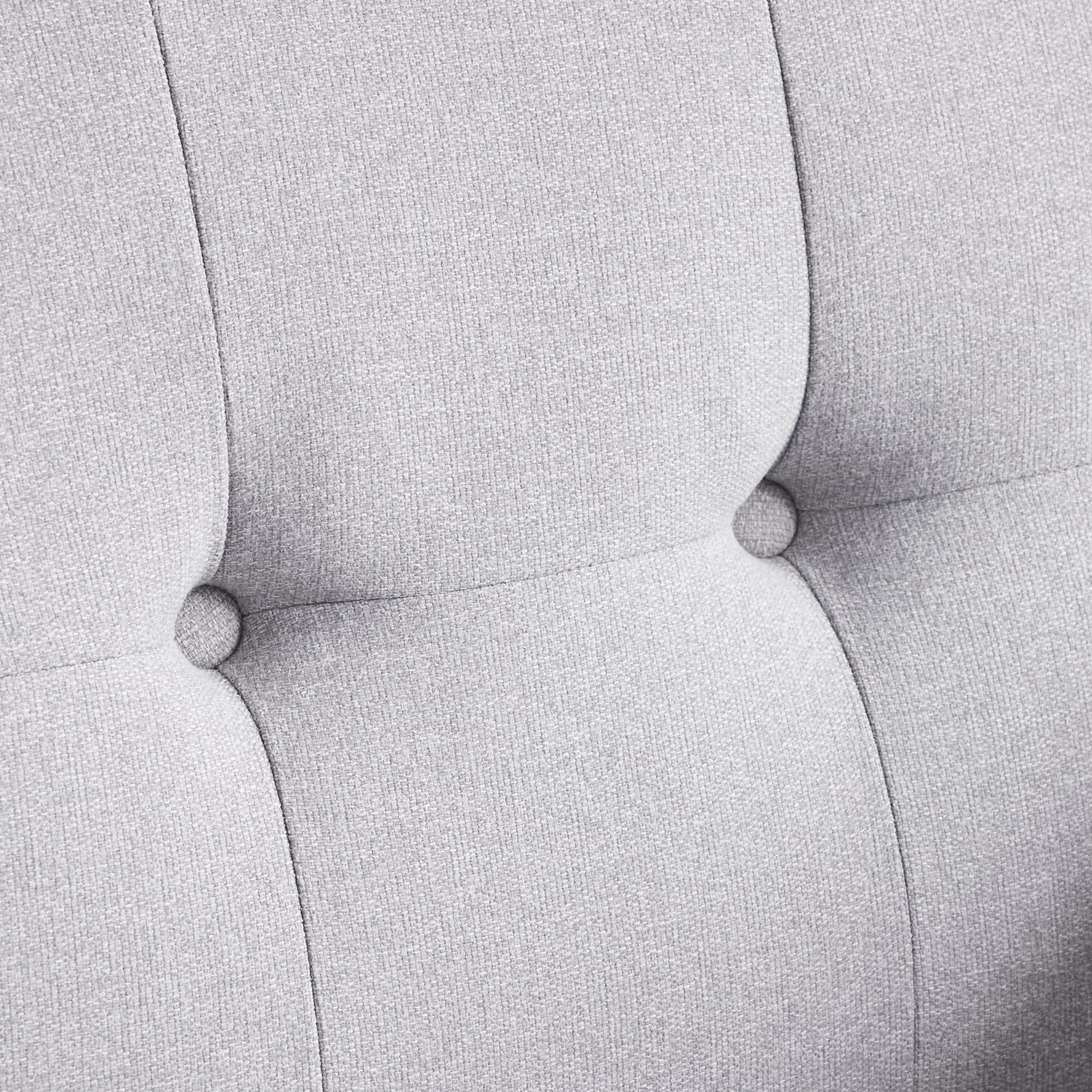 HUIMO Linen Fabric Accent Chair, Mid Century Modern Arm Chair for Living Room, Button Tufted Upholstered Armchair Comfy Reading Sofa for Bedroom, Club Chair (Gray)