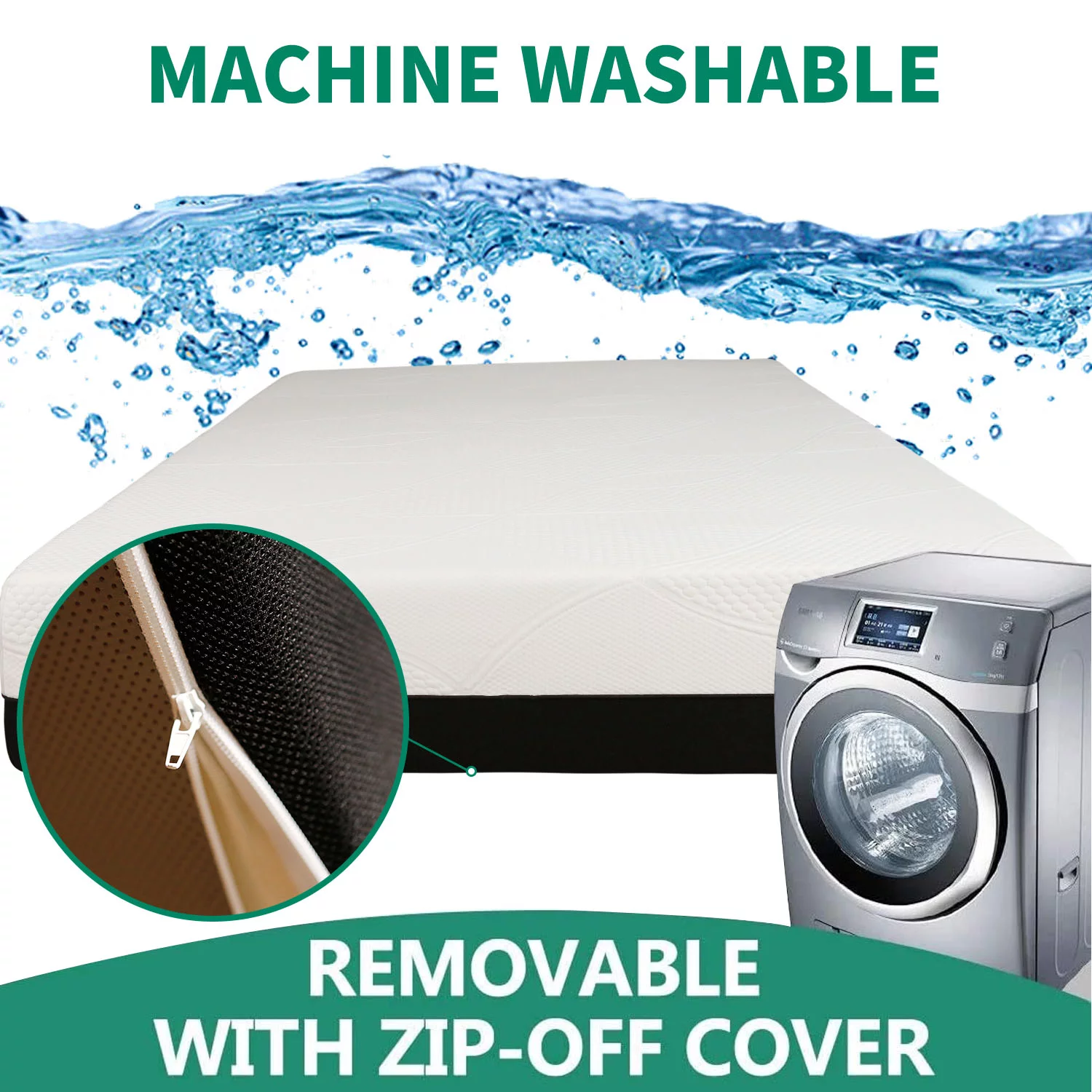 12 inch Gel Memory Foam Mattress Twin Size in a Box with Detachable Cover Medium Firm Bed Mattresses