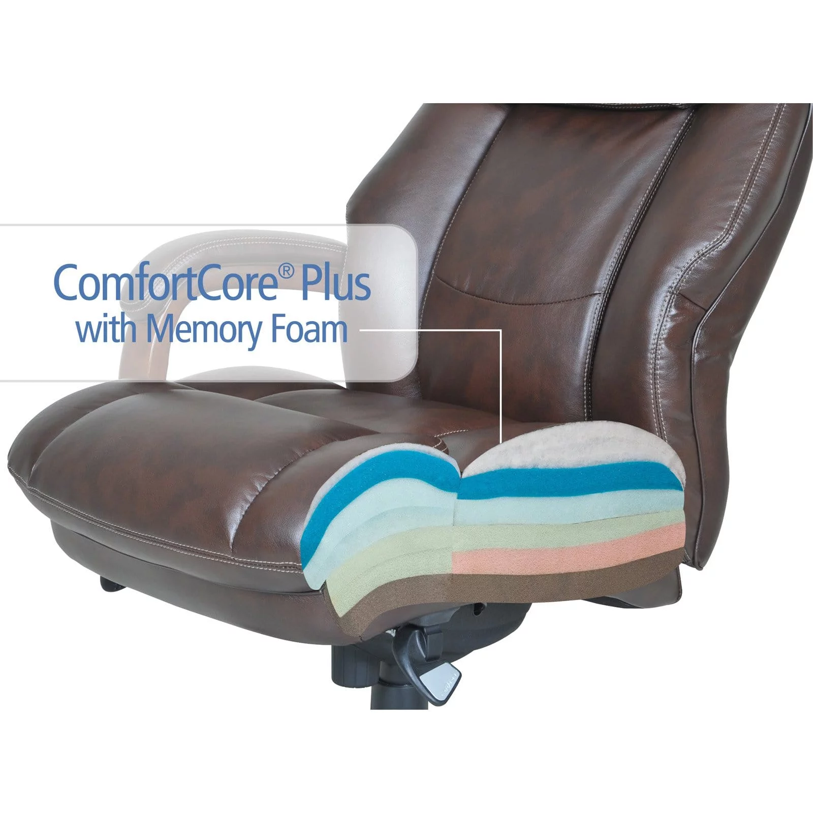 La-Z-Boy Fairmont Big and Tall Executive Office Chair - Biscuit