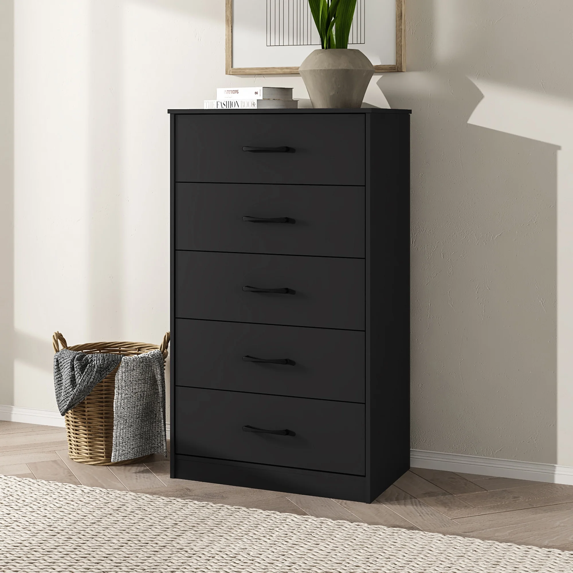 Mainstays Ardent 5 Drawer Dresser, Black