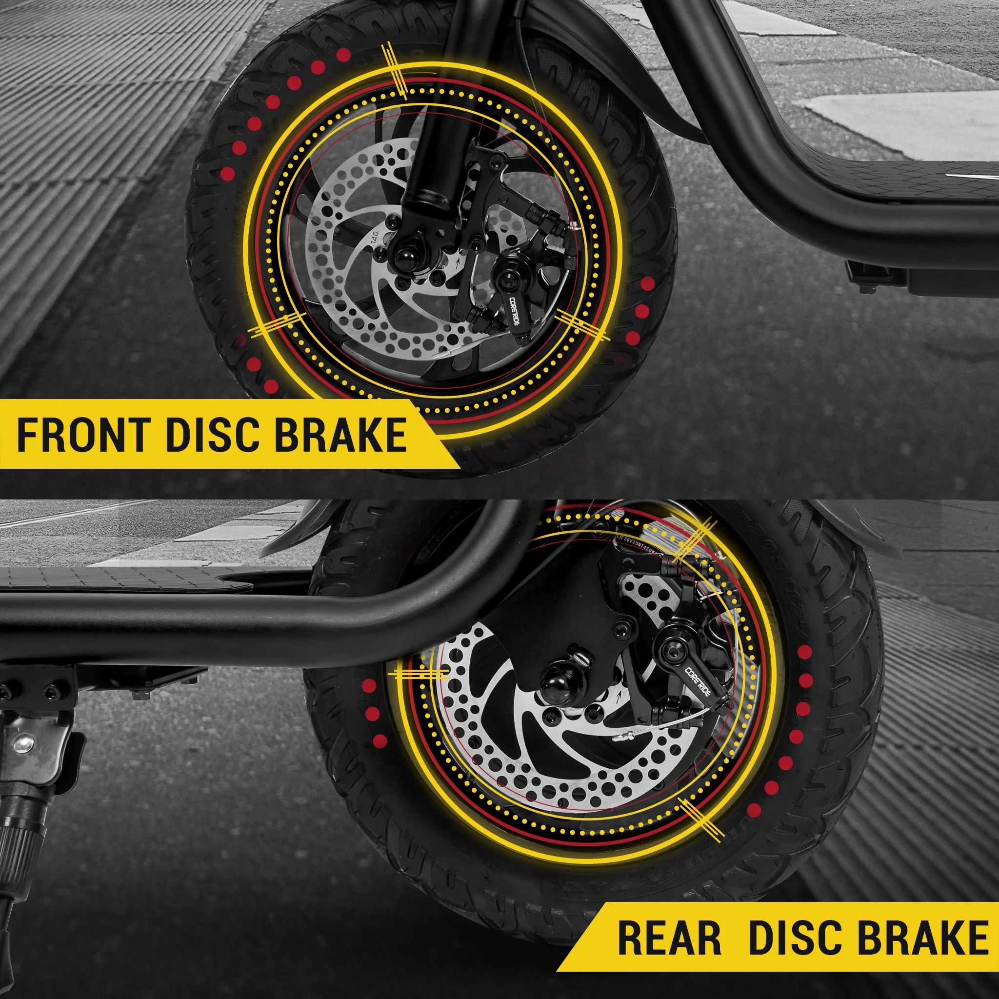 Phantomgogo Electric Scooter for Adults Foldable Scooter with Seat & Carry Basket E-Scooter with Brushless Motor 15MPH 265lbs Max Load E Mopeds for Adults Commuter