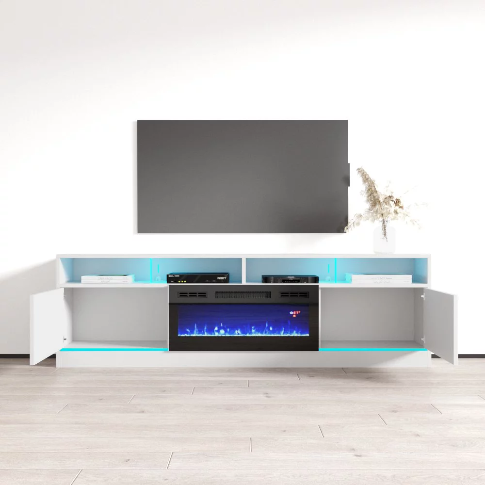 Disparo BL-05 Fireplace TV Stand for TVs up to 90