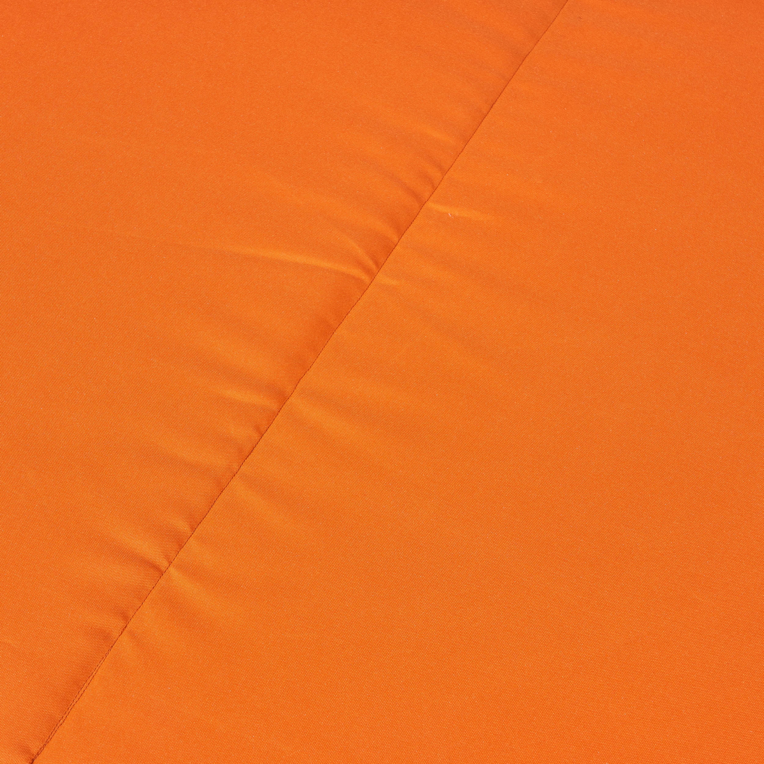 Danielle Outdoor Acacia Wood Double Chaise Lounge with Cushion, Teak, Orange