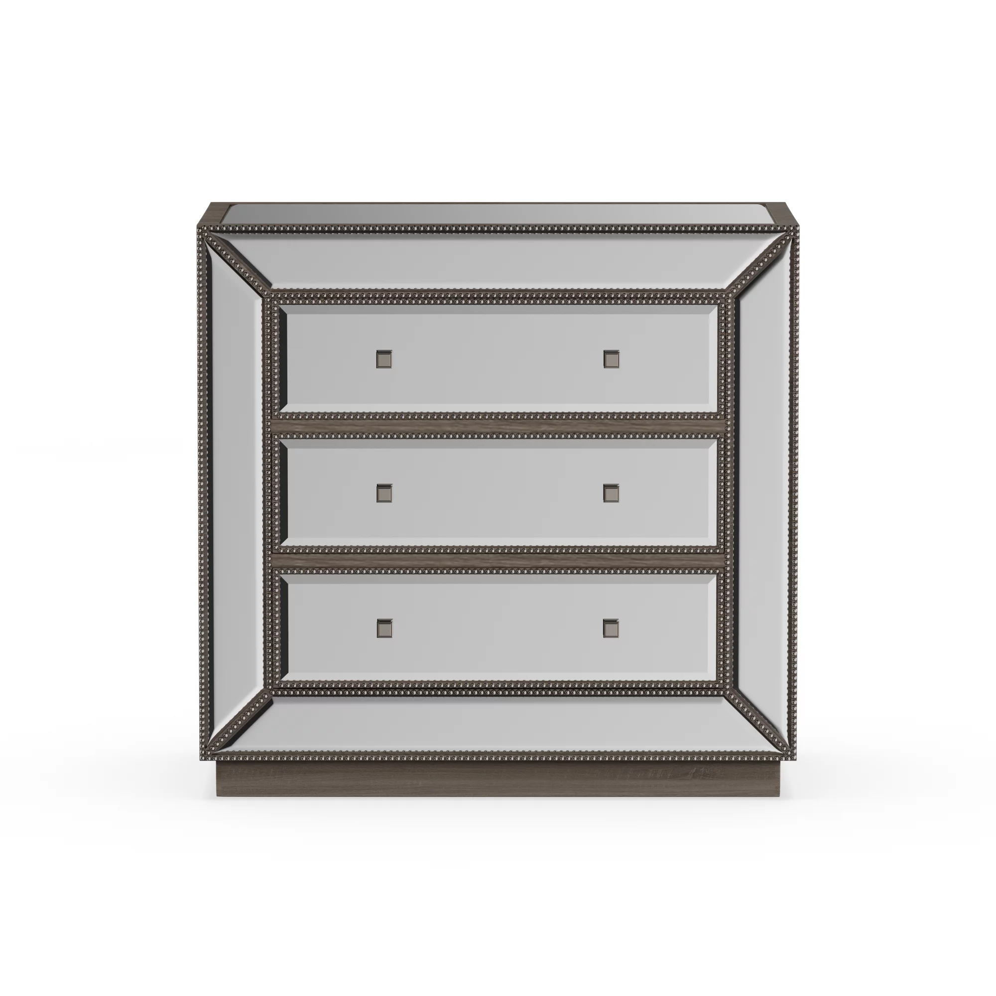 Baxton Studio Edeline Hollywood Regency Glamour Style Mirrored 3-Drawer Cabinet