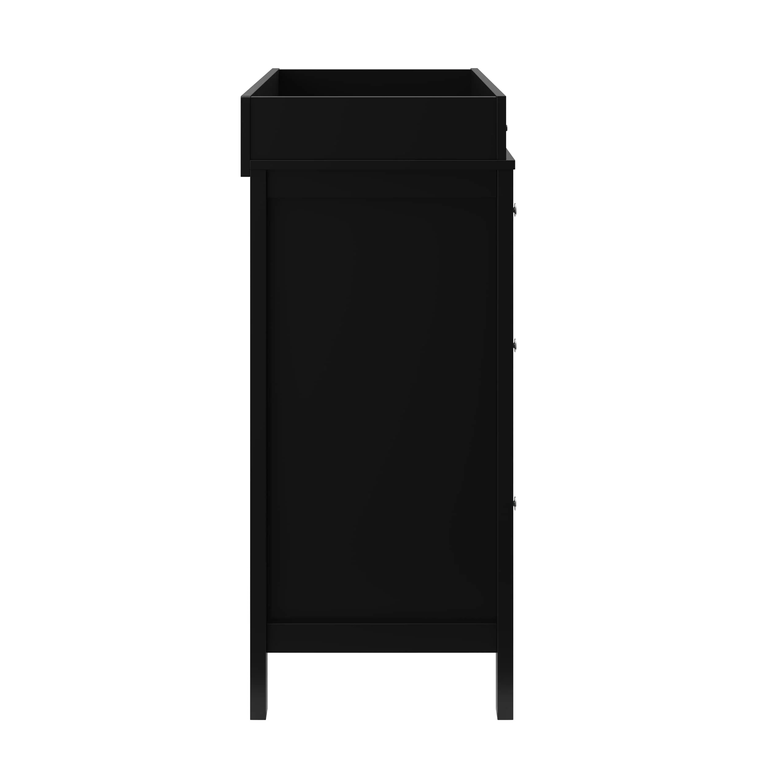 Storkcraft Horizon 3 Drawer Baby Changing Table Dresser, Black