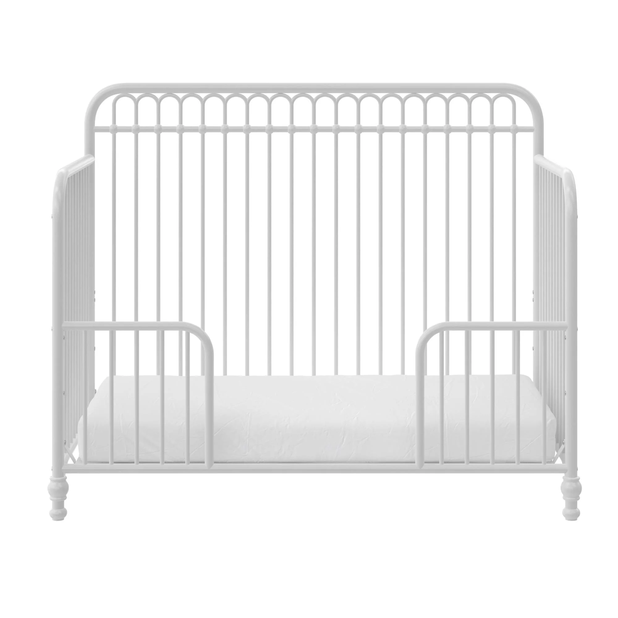 Little Seeds Ivy 3-in-1 Convertible Metal Crib, Off White