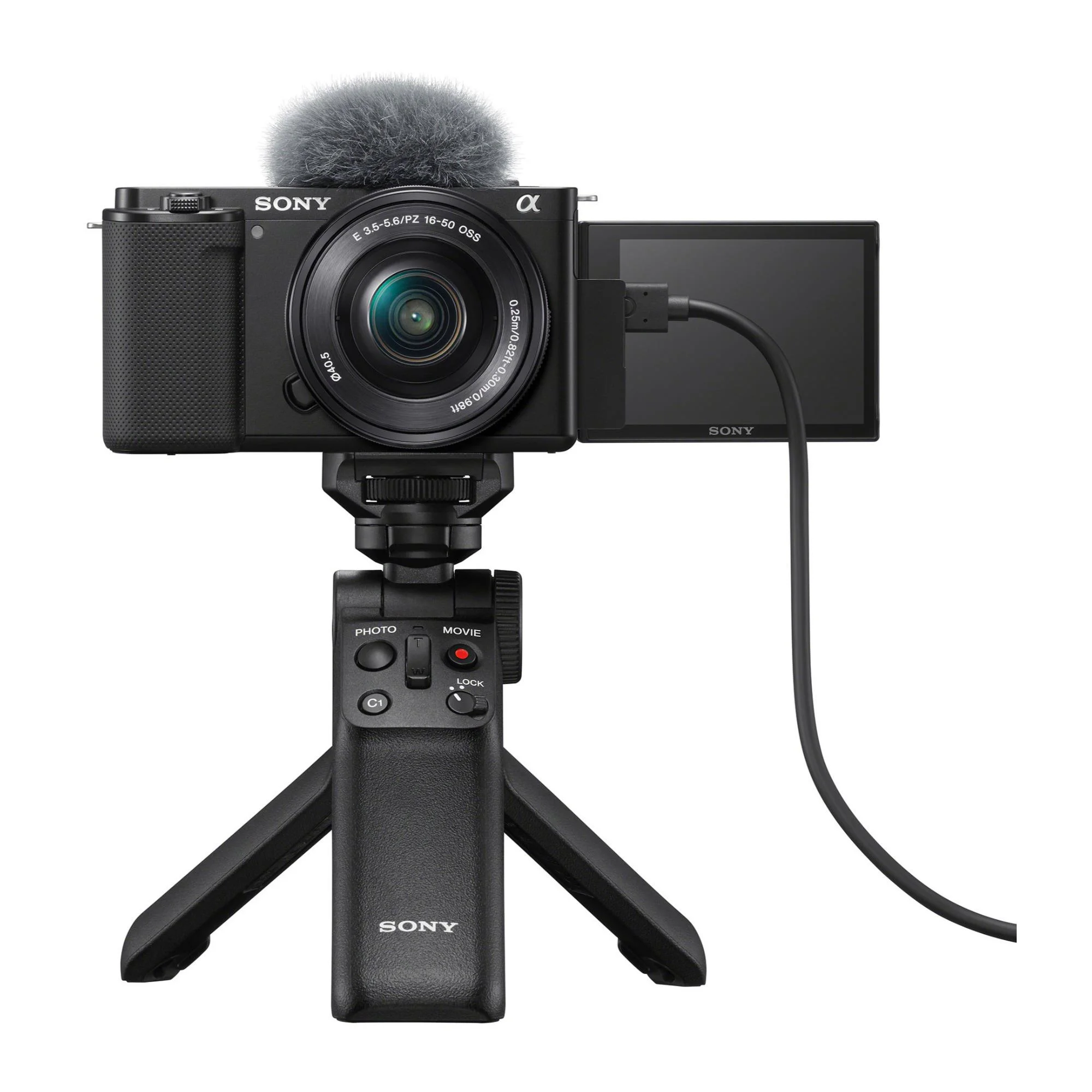 Sony Alpha ZV-E10 APS-C Mirrorless Vlog Camera (Black) with 16-50mm Lens Bundle