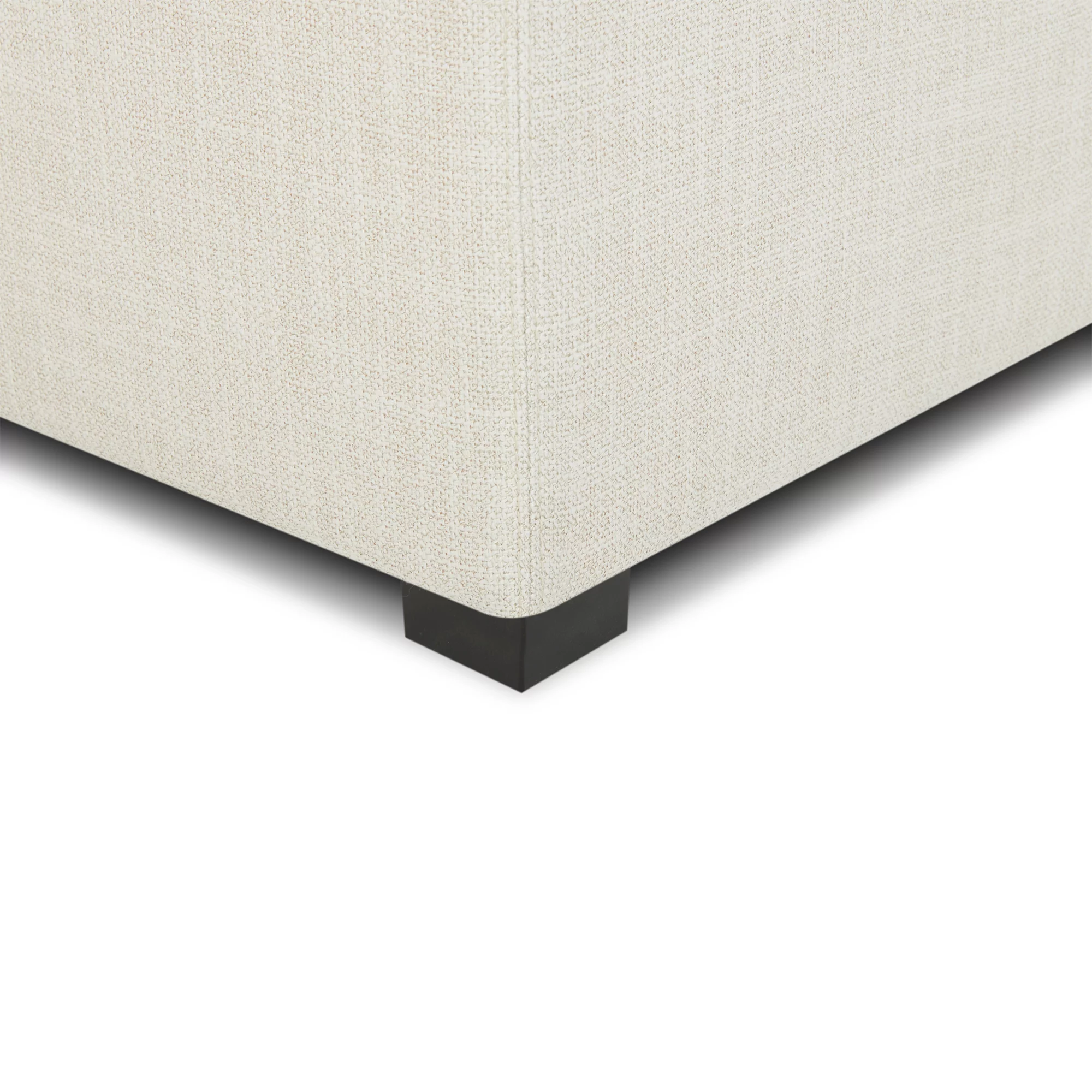 CHITA Fabric Storage Stool Ottoman, Foot Rest Stool Seat, Linen