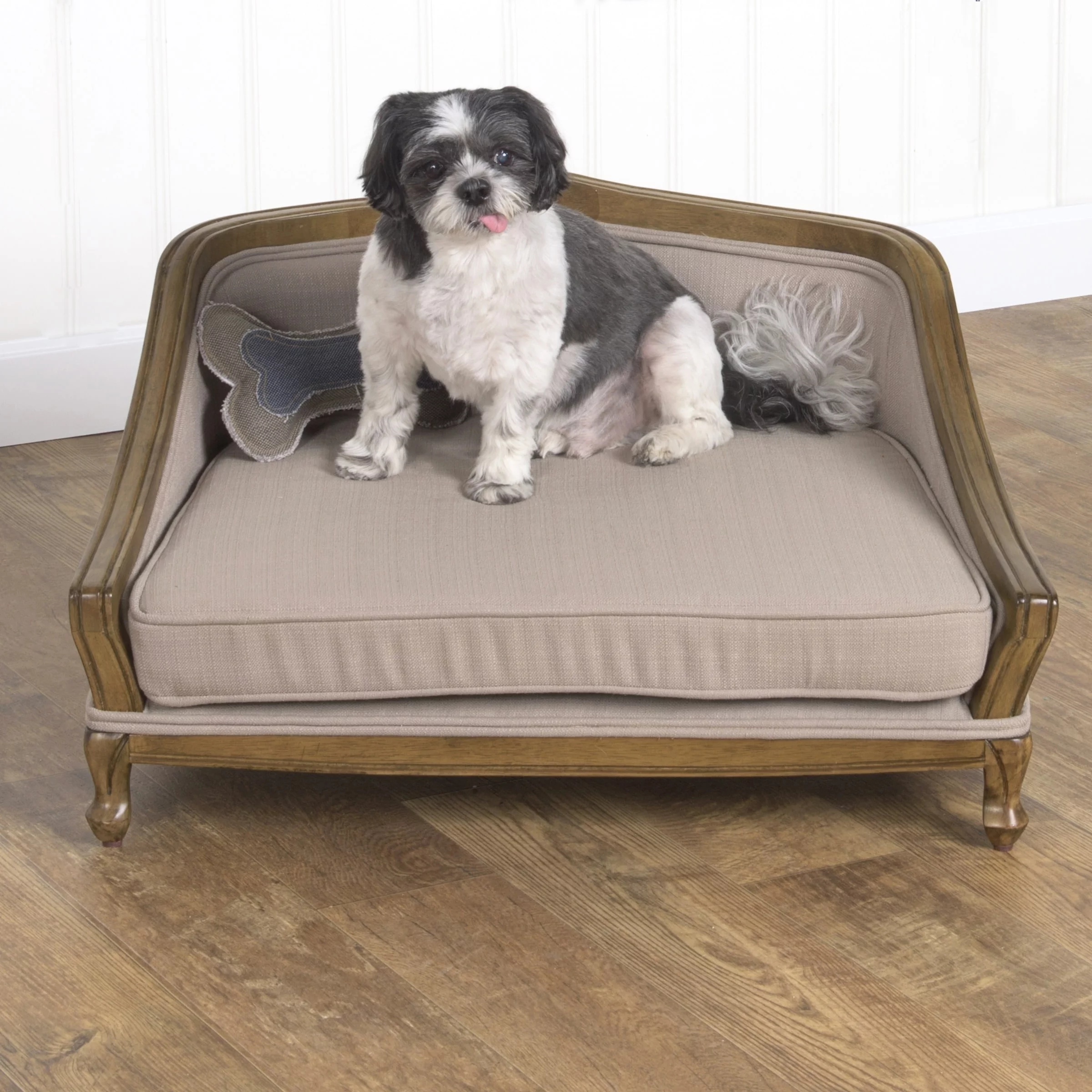 HomePop Decorative Pet Bed Arched Wood Frame