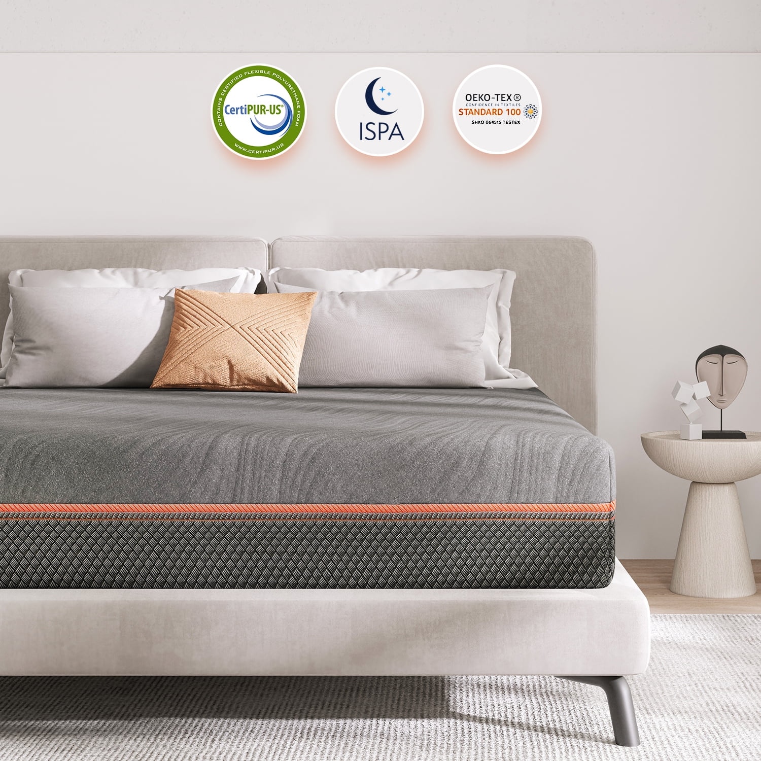 Sweetnight Dreamy 12 inch Adult Gel Memory Foam Mattress in a Box Queen Size