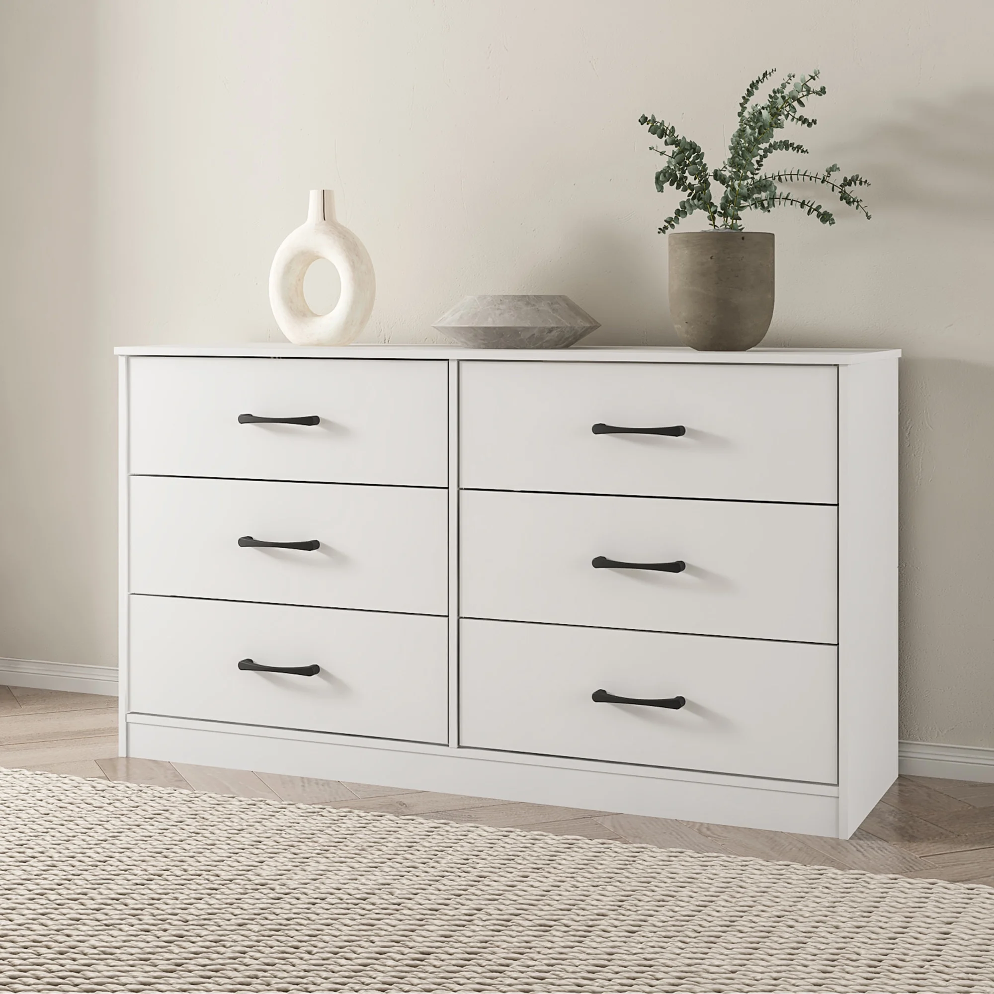 Mainstays Ardent 6 Drawer Dresser, White