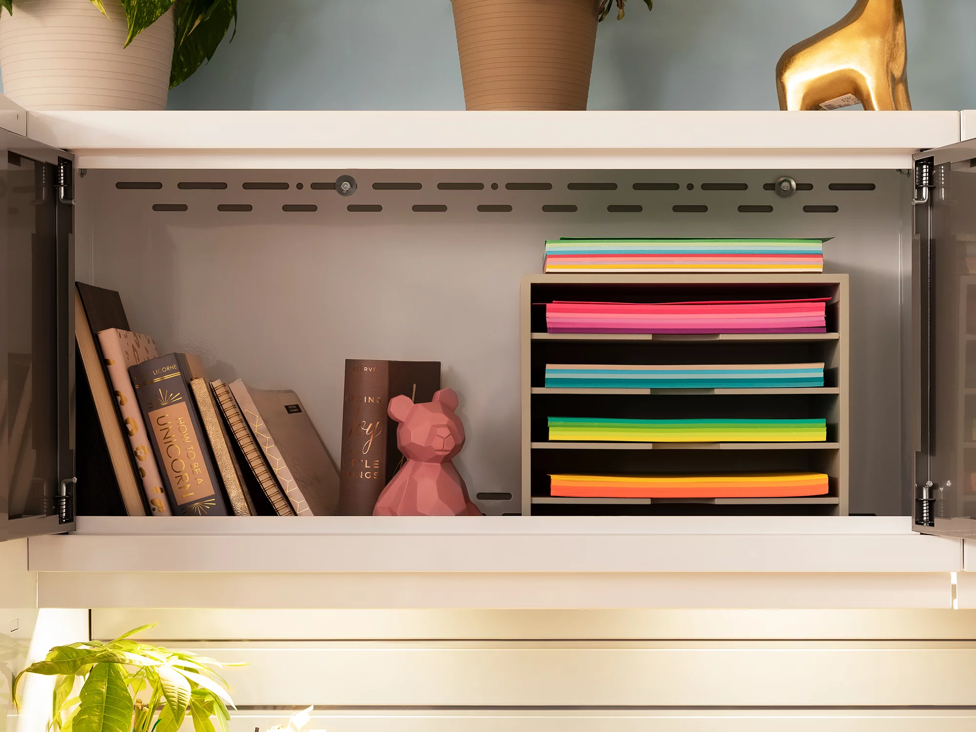 NewAge Products Bold Series Platinum 8 Piece Cabinet Set, Heavy Duty 24-Gauge Steel Garage Storage System, LED Lights Included