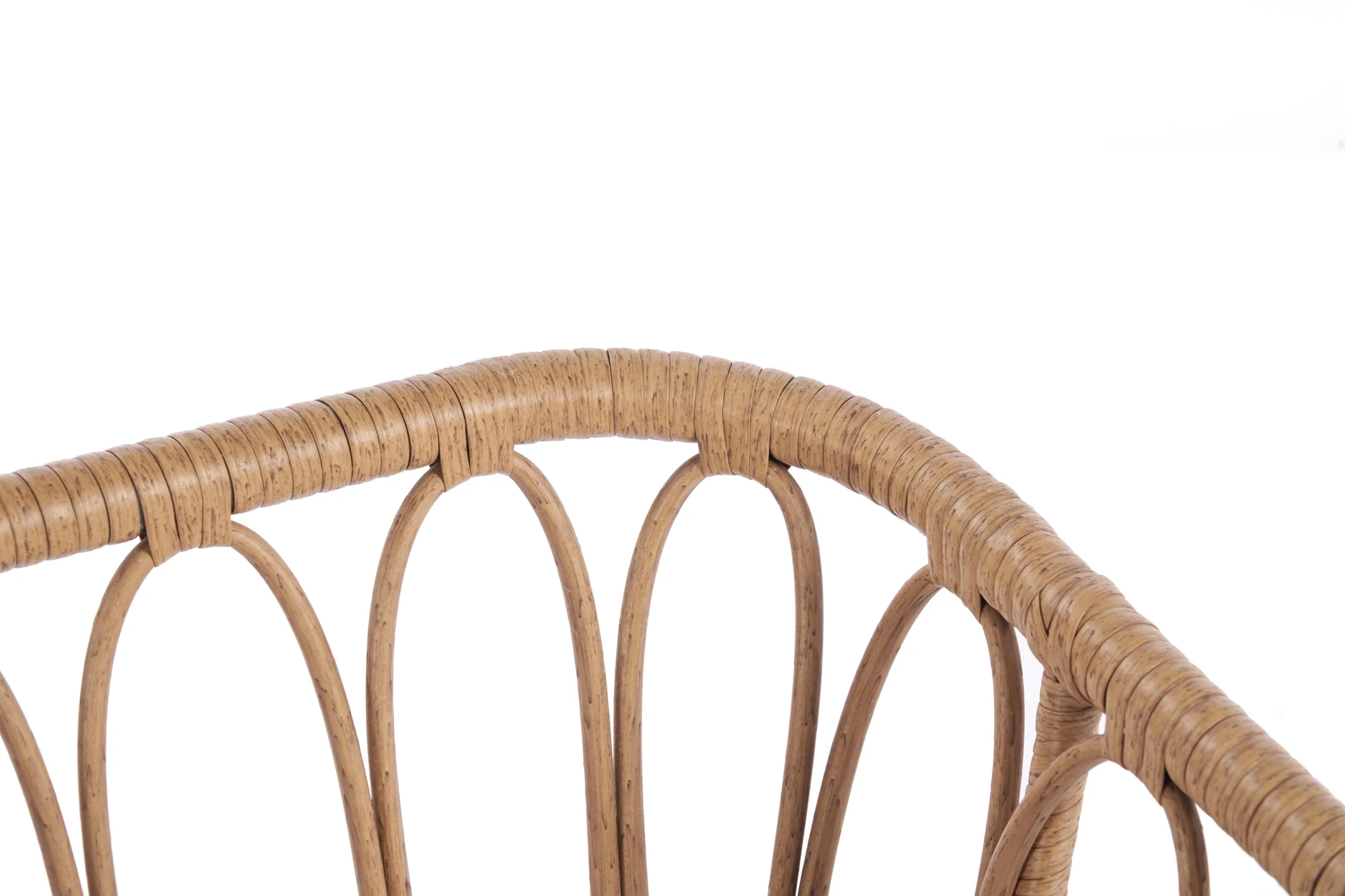 Wicker Egg Chair, Oversized Indoor Outdoor Boho Lounger Chair Stationary Egg Basket Chair, All-Weather 440lb Capacity Patio Chair, Dark Gray