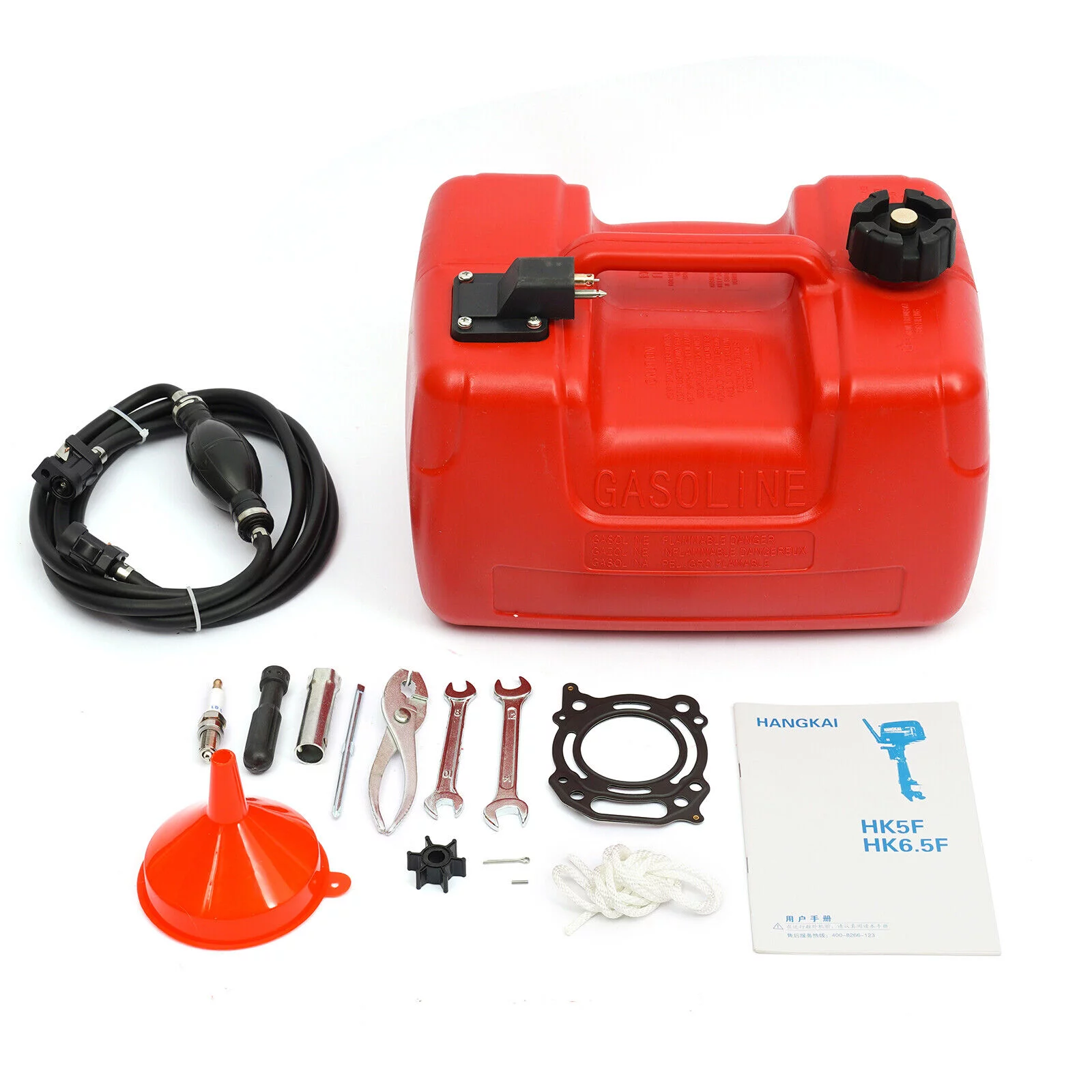 HANGKAI 6.5HP 4 Stroke Outboard Motor Marine Boat Engine W/Water Cooling CDI System