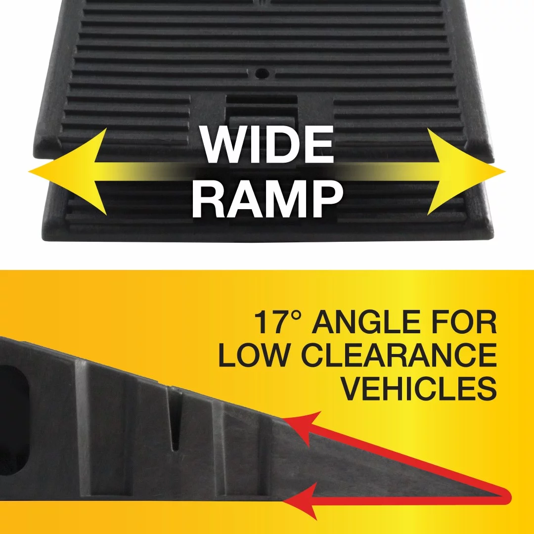 Hopkins RhinoGear RhinoRamps Vehicle Ramp Pair, 12,000lb, Black Resin, GVW Capacity, 11914MI, 2 Pieces