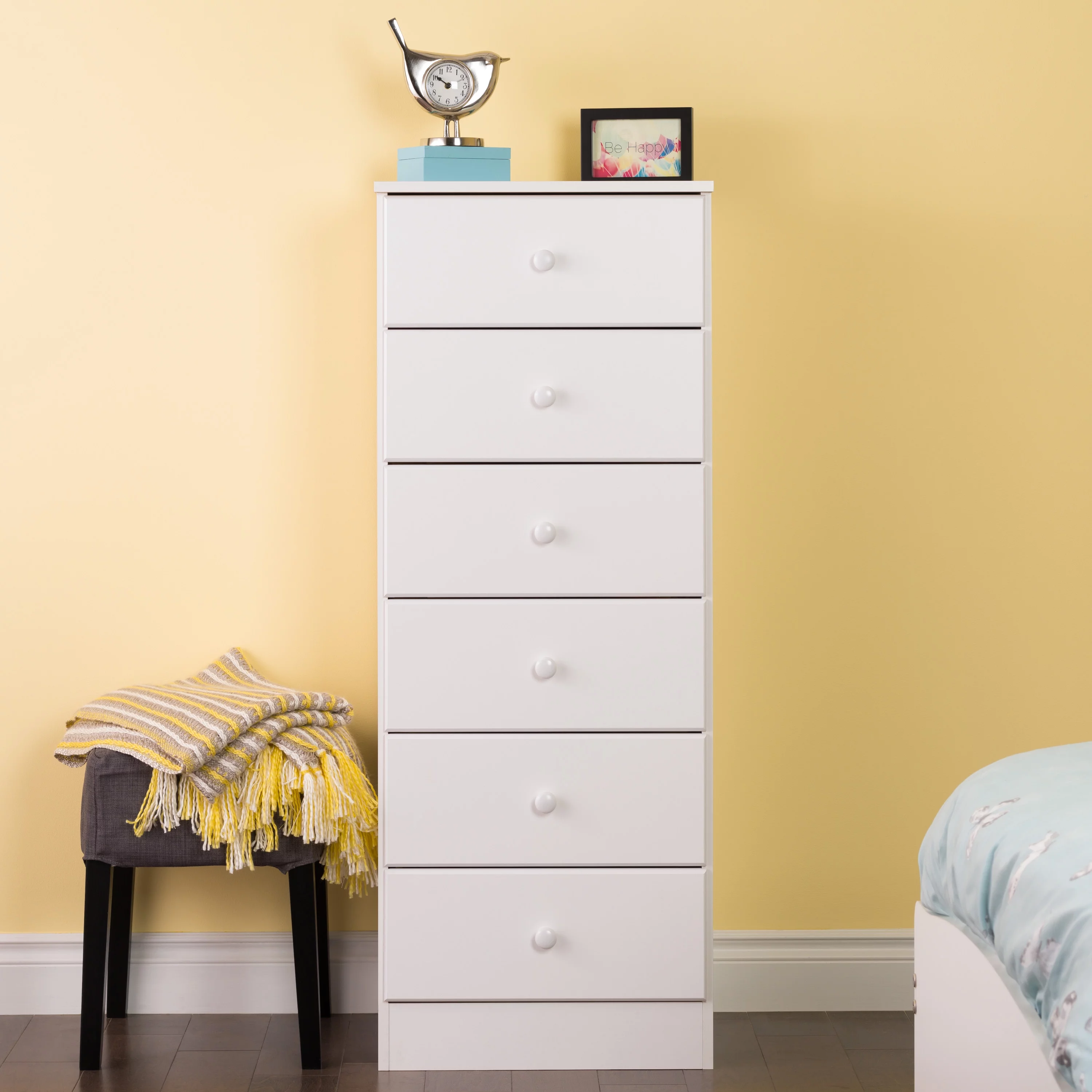 Prepac Astrid Tall White Dresser: 16