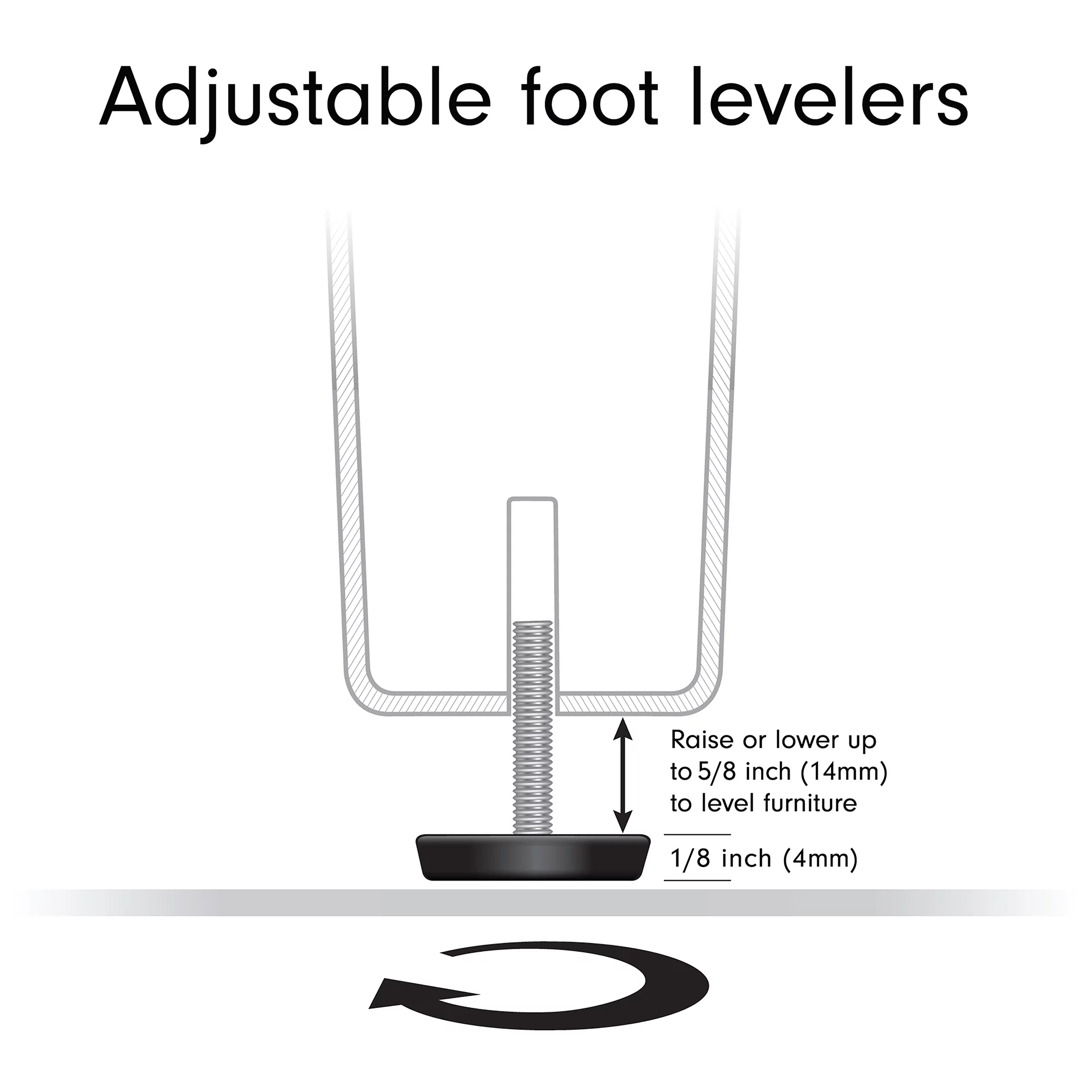 Evelyn&Zoe Hanson Rectangular TV Stand for TV's up to 75