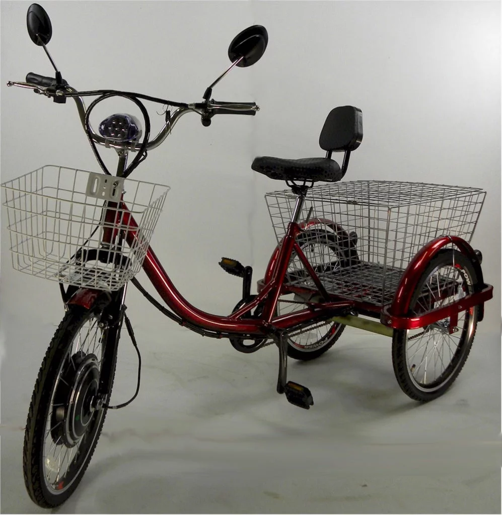 Adult Electric Tricycle, Electric Trike for Seniors, Three-wheeled Electric Bike