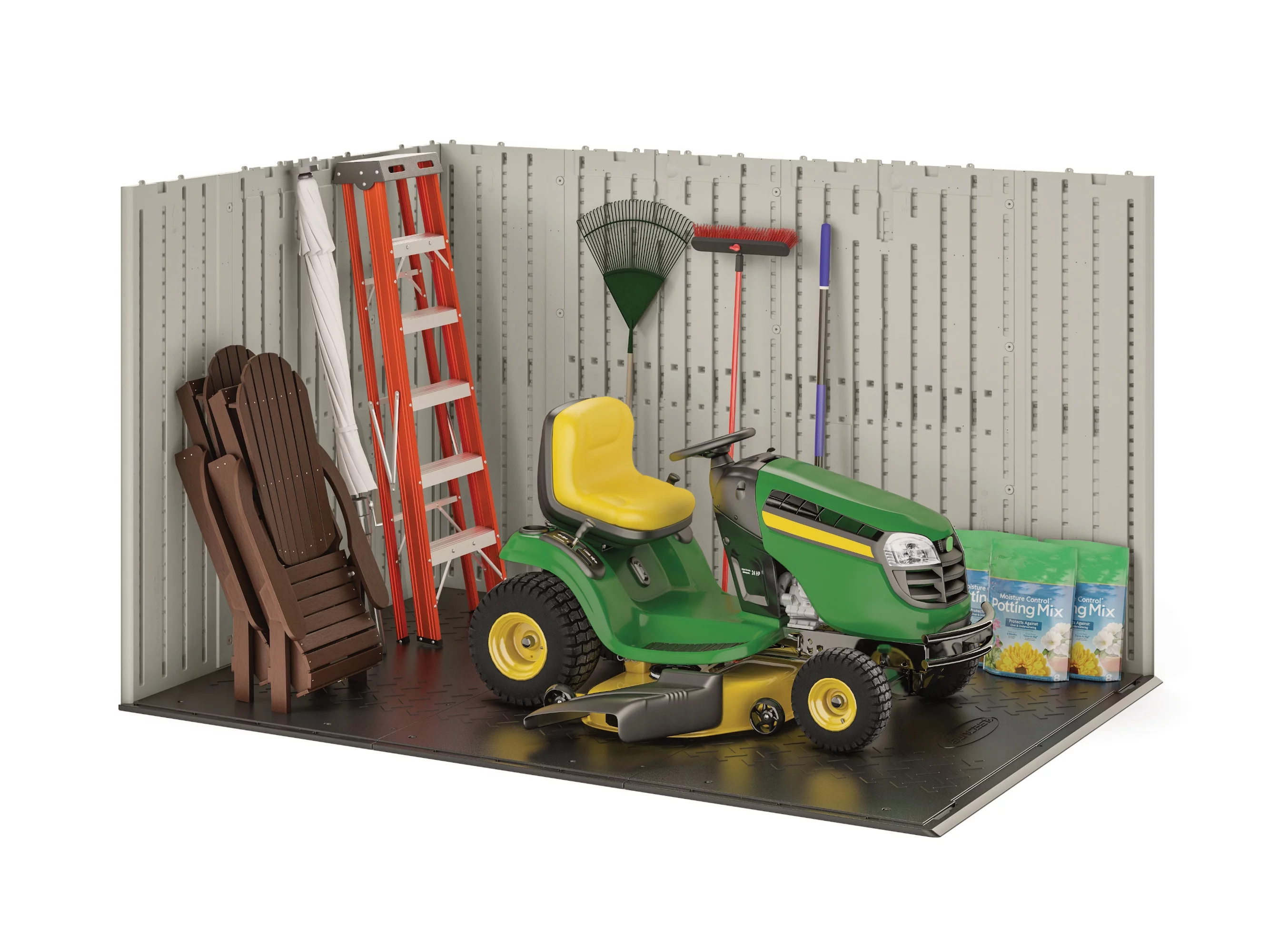 Suncast 481 cu. ft. 7 x 10 Carlisle Outdoor Resin Storage Shed