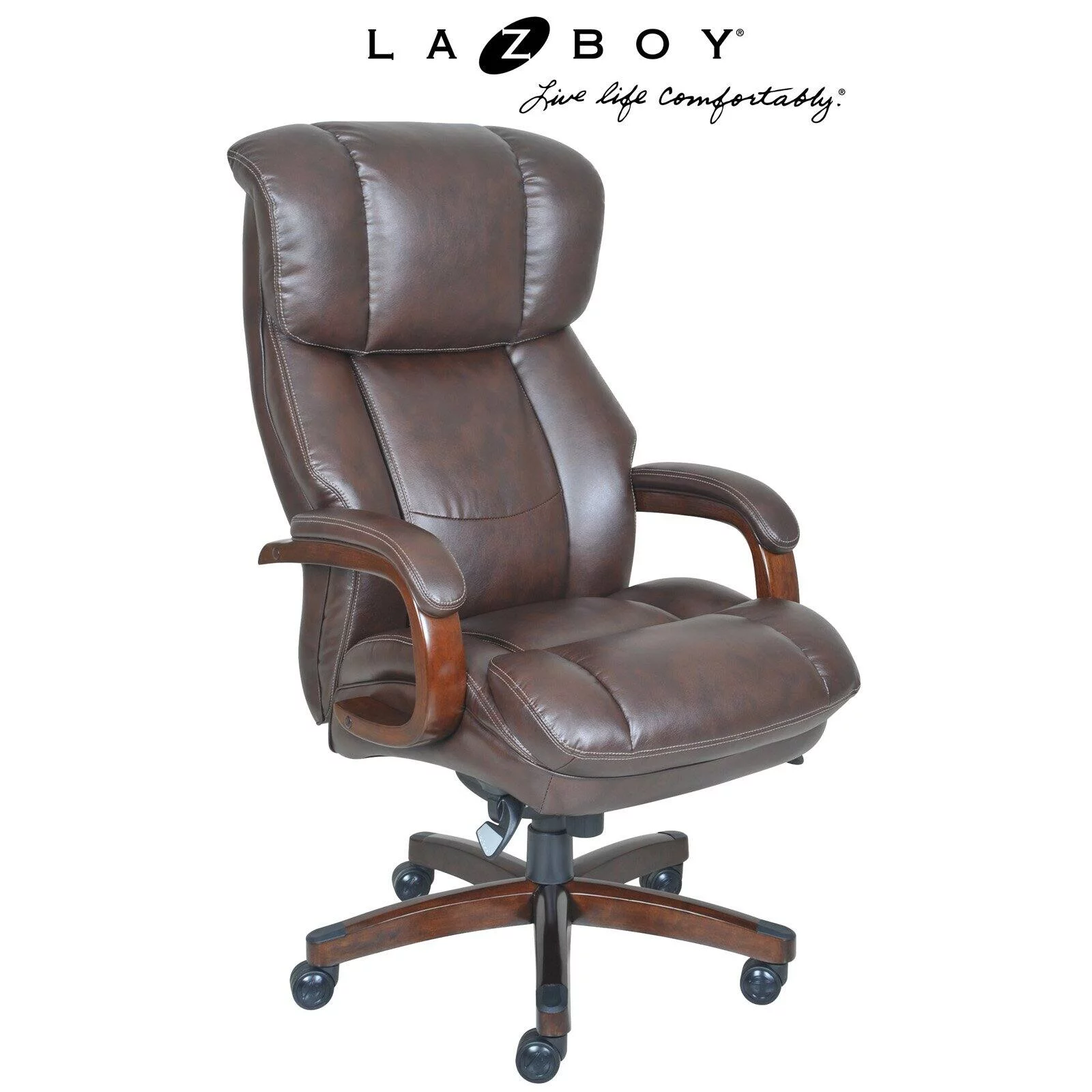 La-Z-Boy Fairmont Big and Tall Executive Office Chair - Biscuit