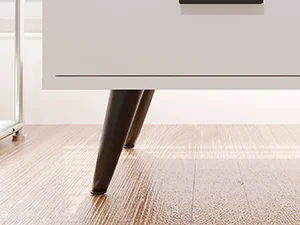 RichYa Kitchen Hutch Storage Cabinet, Freestanding Kitchen Pantry with Glass Doors and 3 Drawers for Dinning Room, Living Room, White