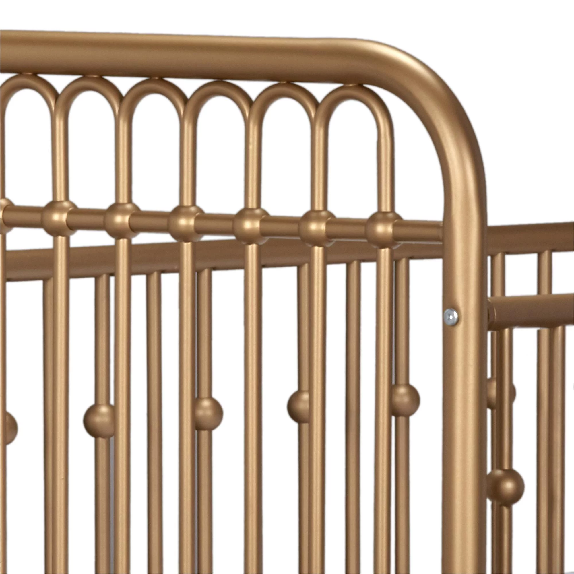 Little Seeds Monarch Hill Ivy Gold Metal Baby Crib