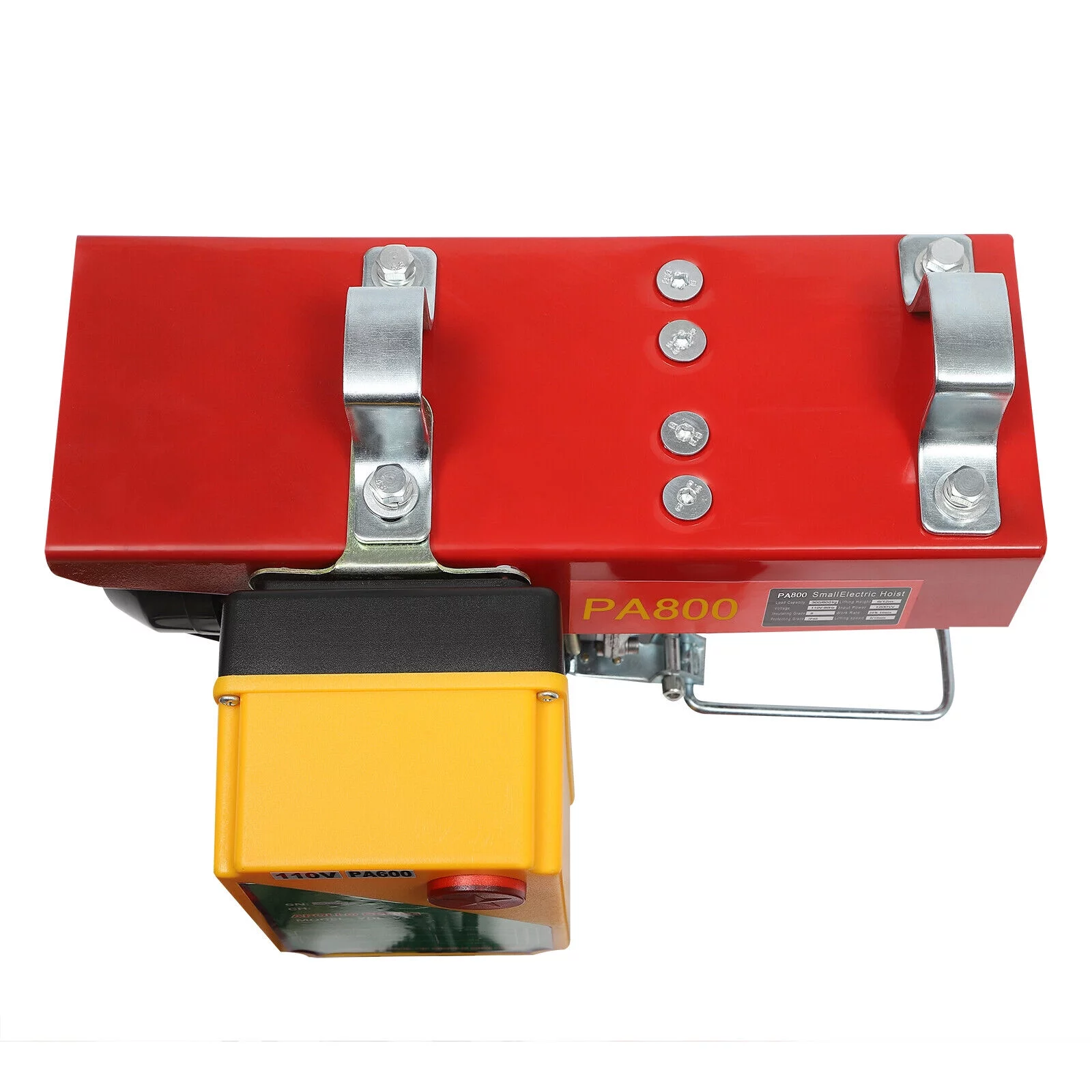 Automatic Electric Cable Hoist, Wireless Remote Control, 110V 1450W Overhead Pulley Winch with Towing Sling, 39 ft Cable Length, Electric Winch for Garage, Warehouse, Construction, Farm