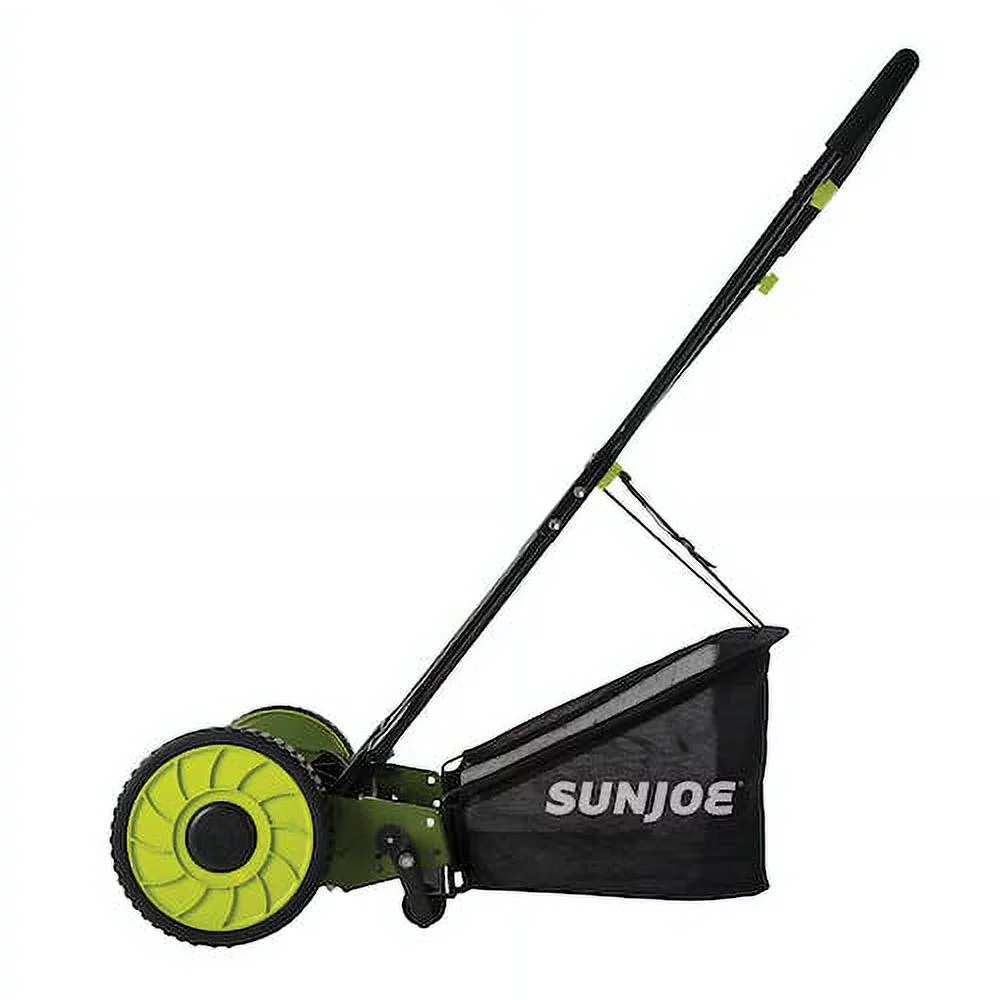 Sun Joe 16-inch Manual Reel Mower W/ Grass Catcher, 4-Position