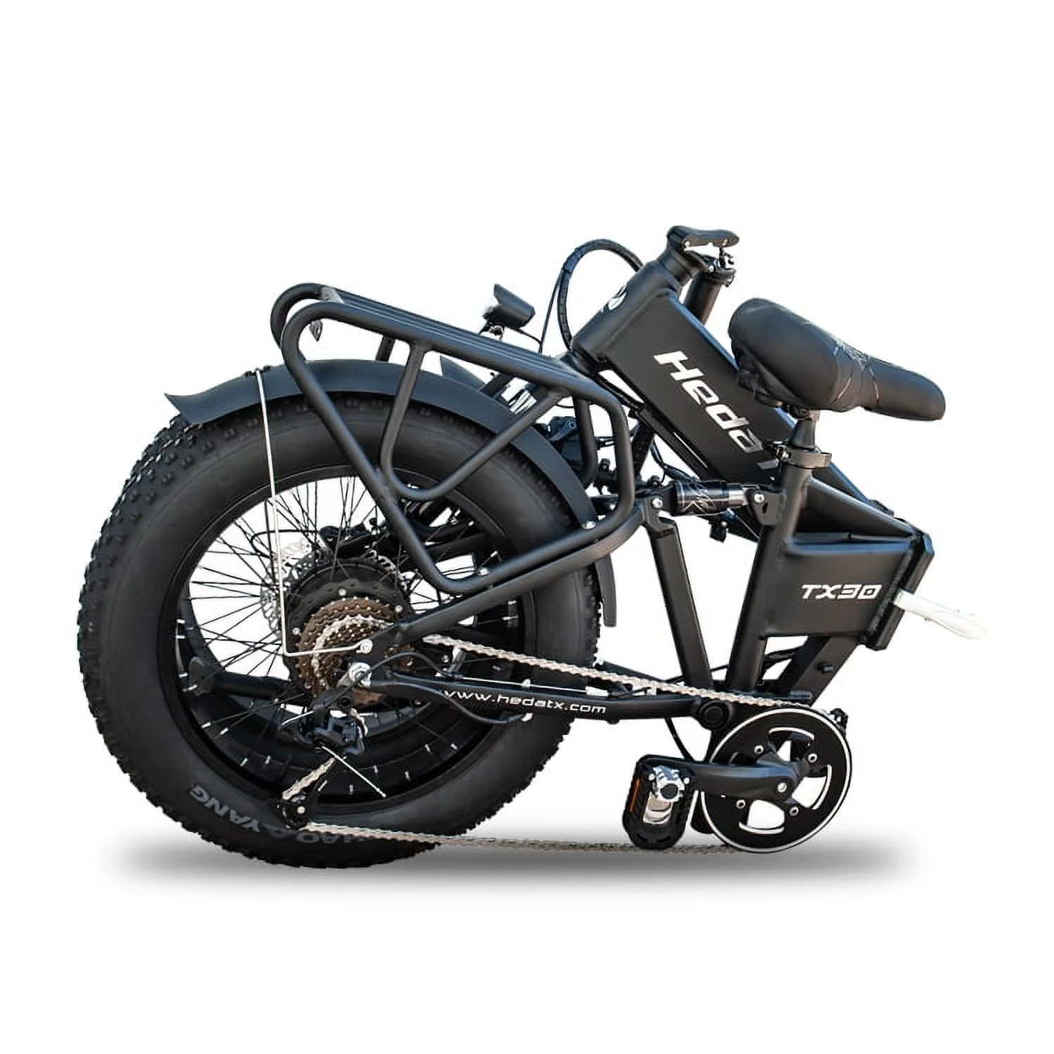 Heda 750W Folding Electric Bike, 20'' Electric Commuter Bike, Aluminum Alloy Electric Bicycle, Ebike Built-in 48V 13Ah Removable Lithium-Ion Battery, Electric Bikes for Adults