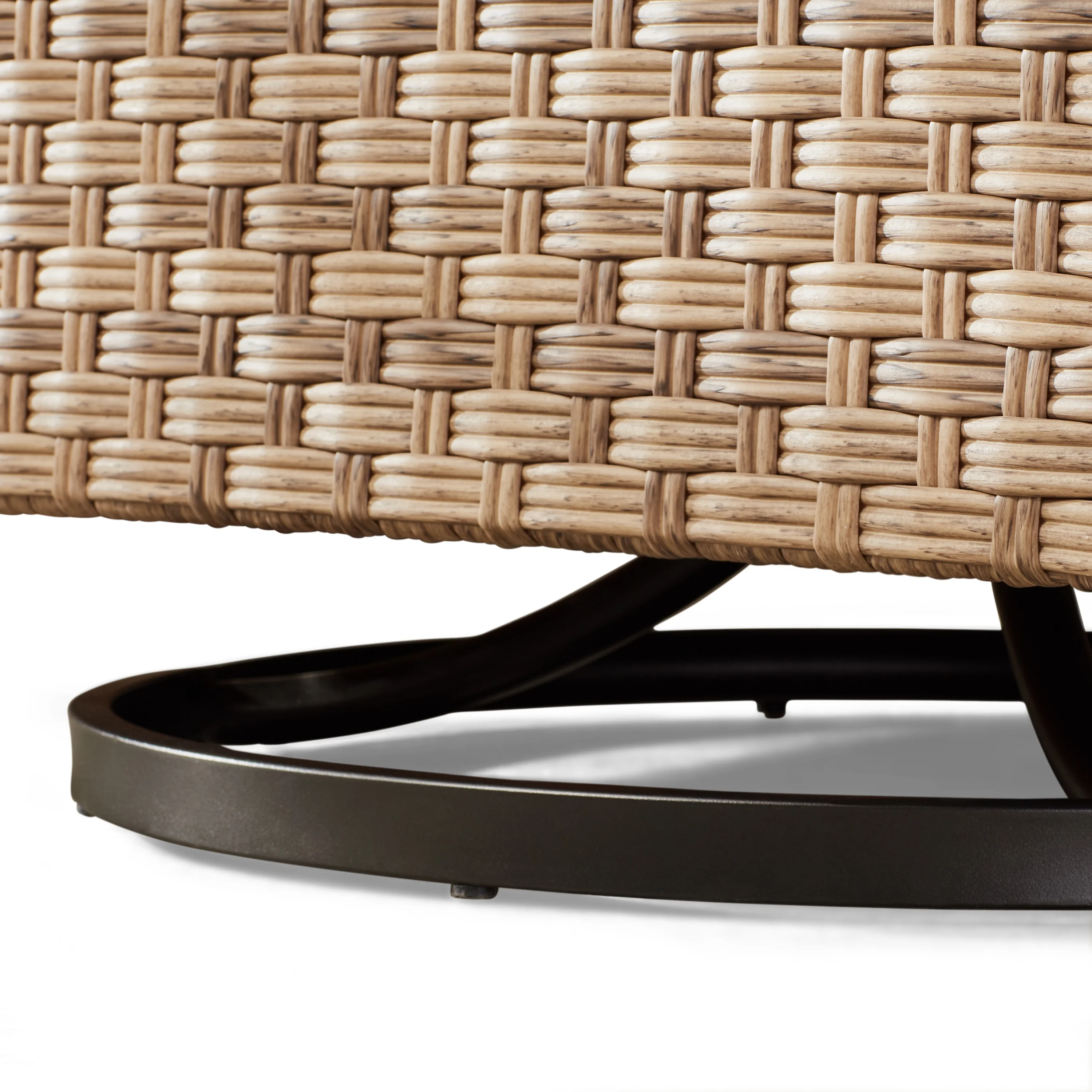 Better Homes & Gardens River Oaks Outdoor Swivel Gliders with Patio Covers, Set of 2, Natural