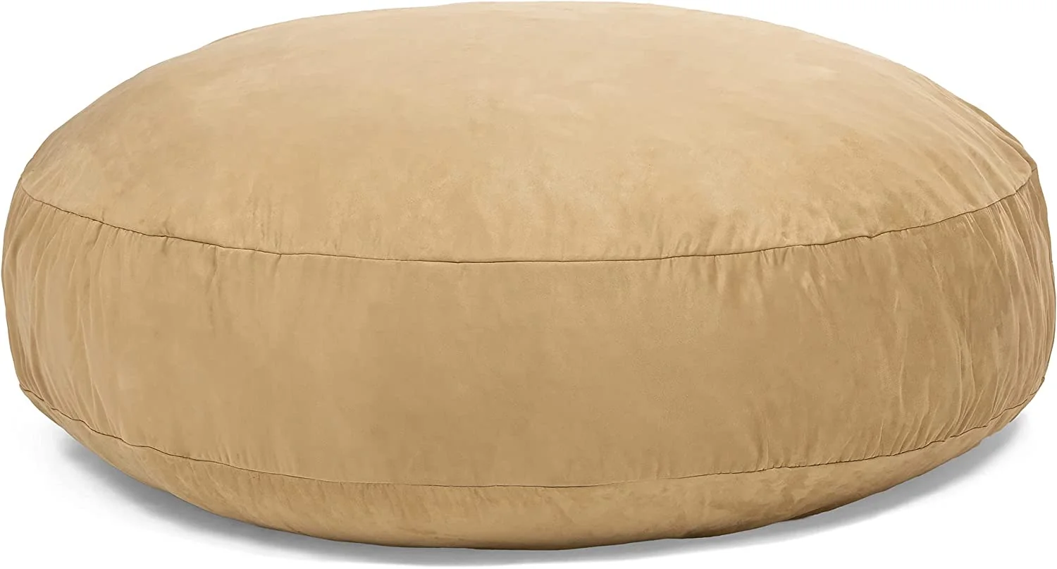 Jaxx 6 Foot Cocoon Large Bean Bag Chair for Adults, Camel