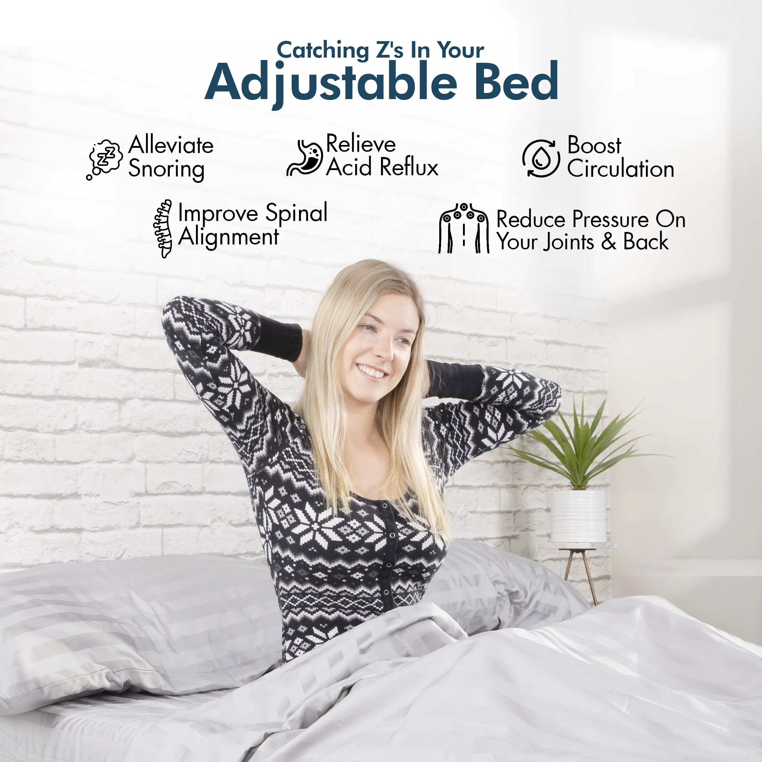 Renanim Adjustable Bed Frame with 14