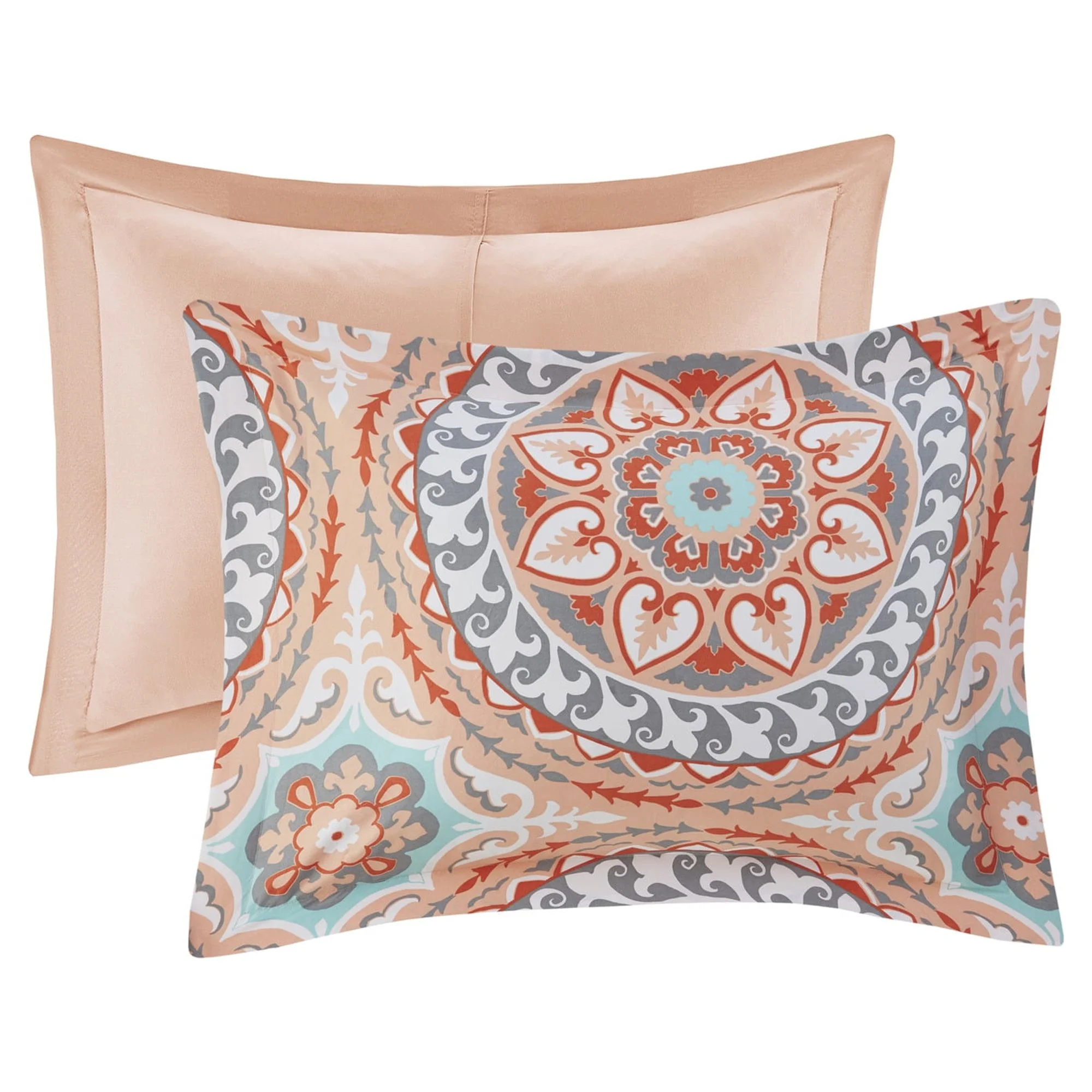 Home Essence Nepal Bed in a Bag Comforter Bedding Set, Orange, Twin-XL