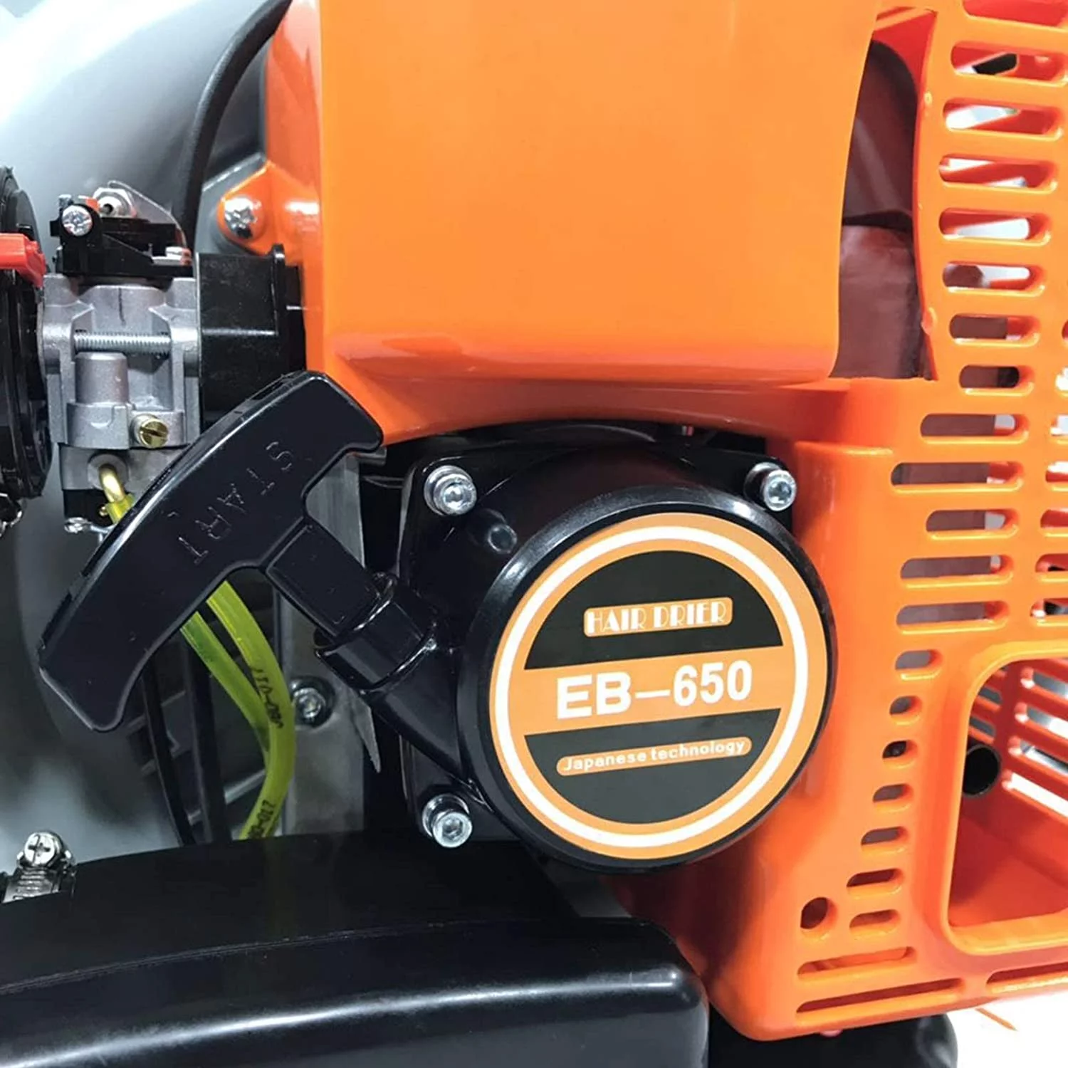 Denset 65CC 3.6HP 2 Stroke Backpack Gas Powered Grass Blower Commercial Leaf Gasoline W/ Harness Air-Cooled