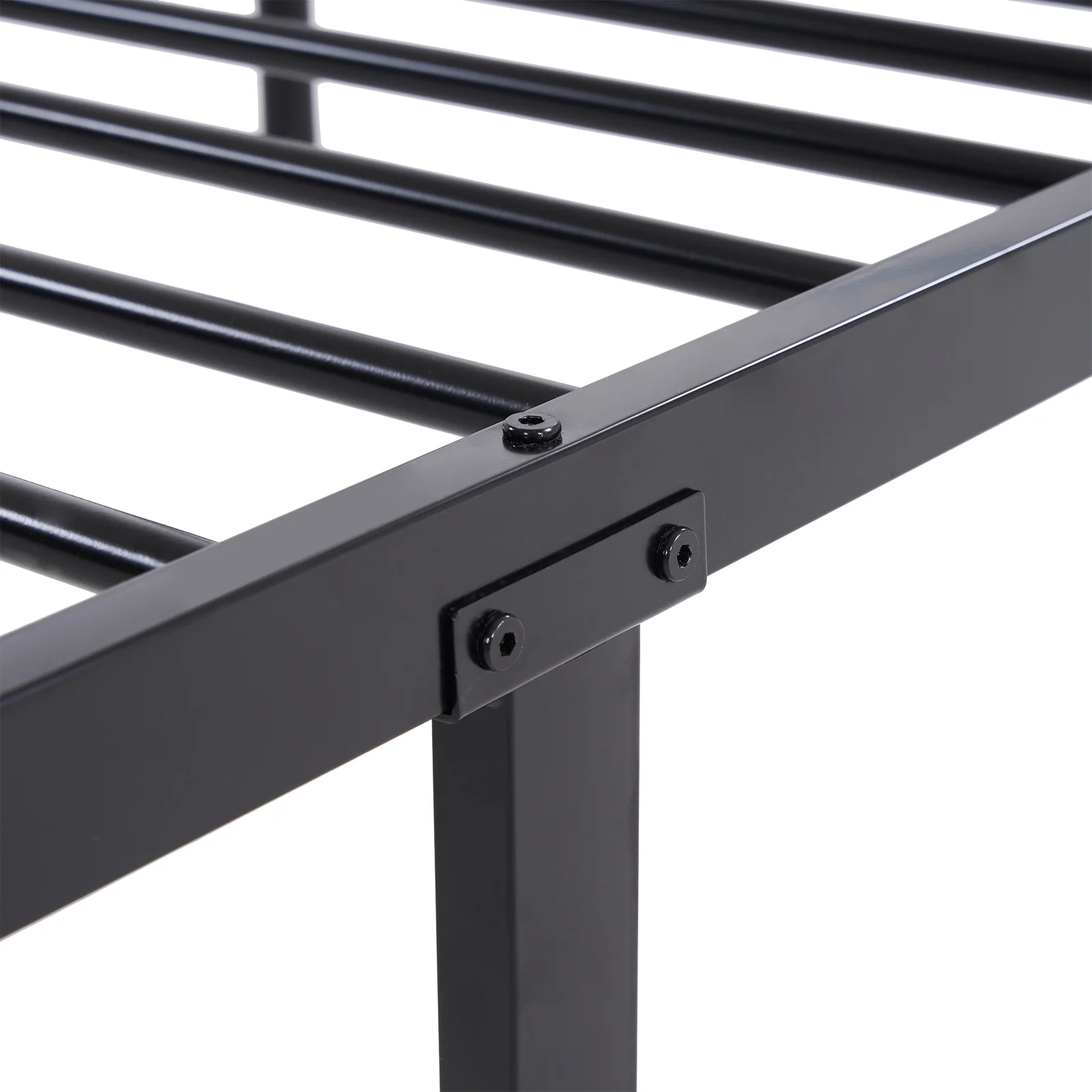 Zimtown Twin over Twin Steel Bunk Beds Frame Ladder Bedroom Dorm Room for Kids Adult Children