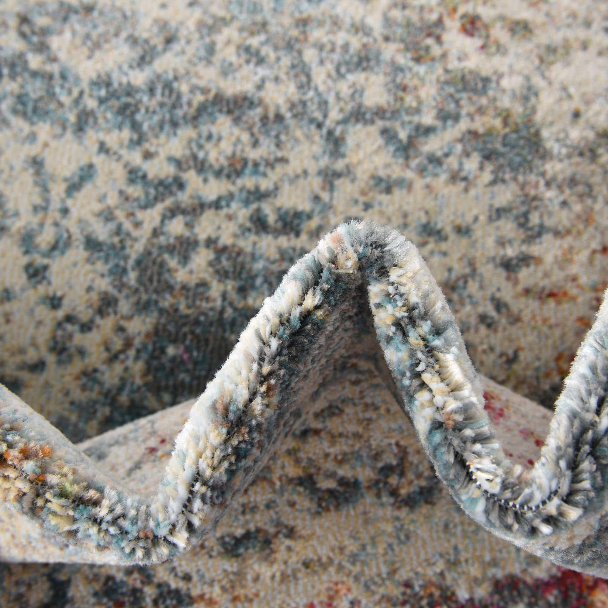 Unique Loom Panamericana Baracoa Rug Cream/Blue 6' 1