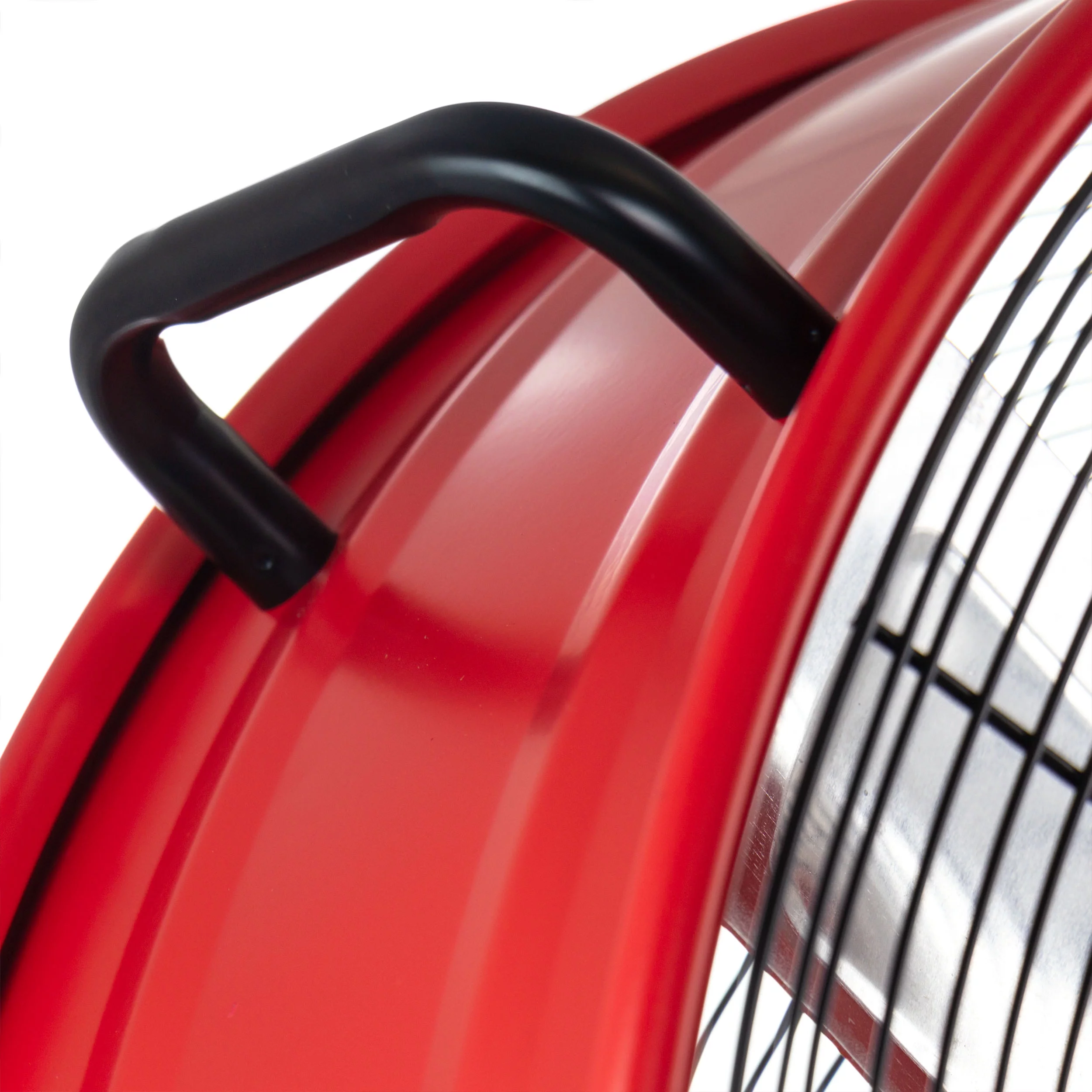 VieAir 24 Inch Commercial Floor Drum Fan in Red