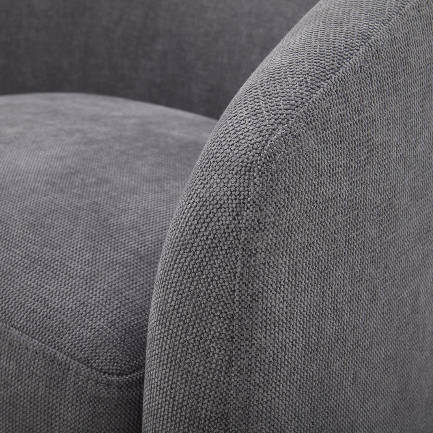 Better Homes & Gardens Bradford Wooden Base Modern Swivel Chair, Gray