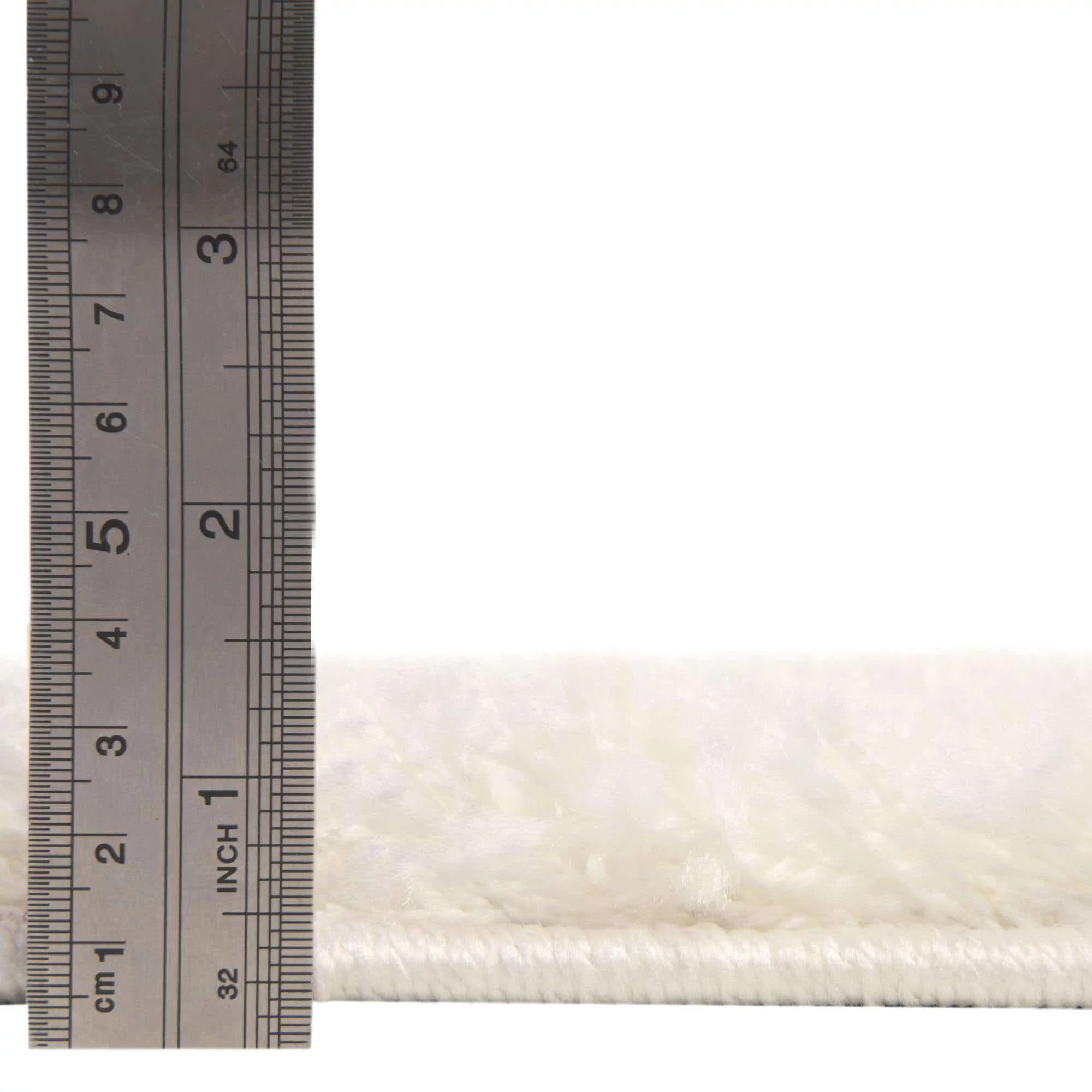 Unique Loom Solid Shag Rug Snow White 9' x 12' Rectangle Solid Modern Perfect For Living Room Bed Room Dining Room Office