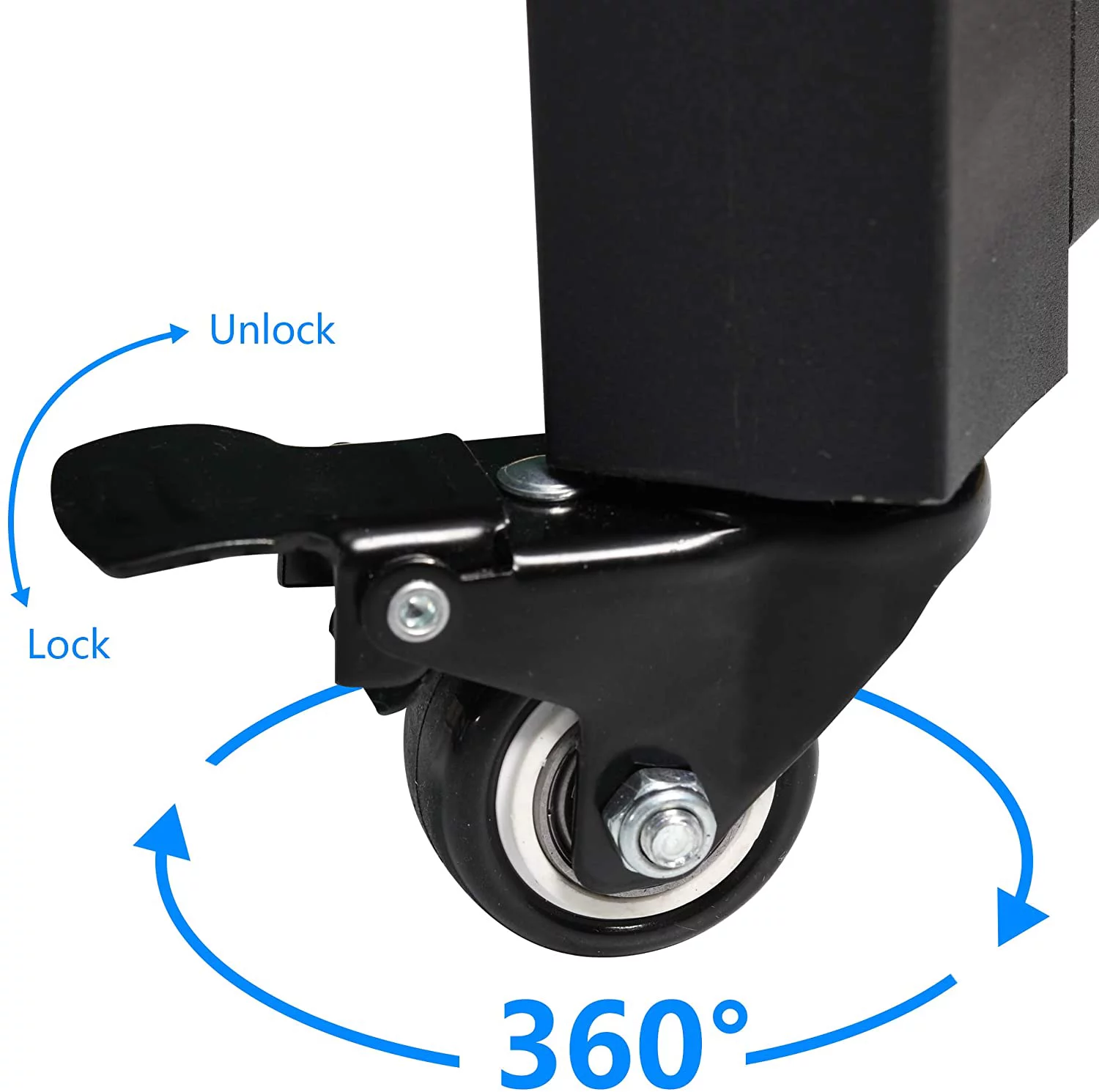 LAZY BUDDY Overbed Table with Wheels for Queen/Full Size Bed 70.8'' Rolling Bed Desk Standing Computer Desk