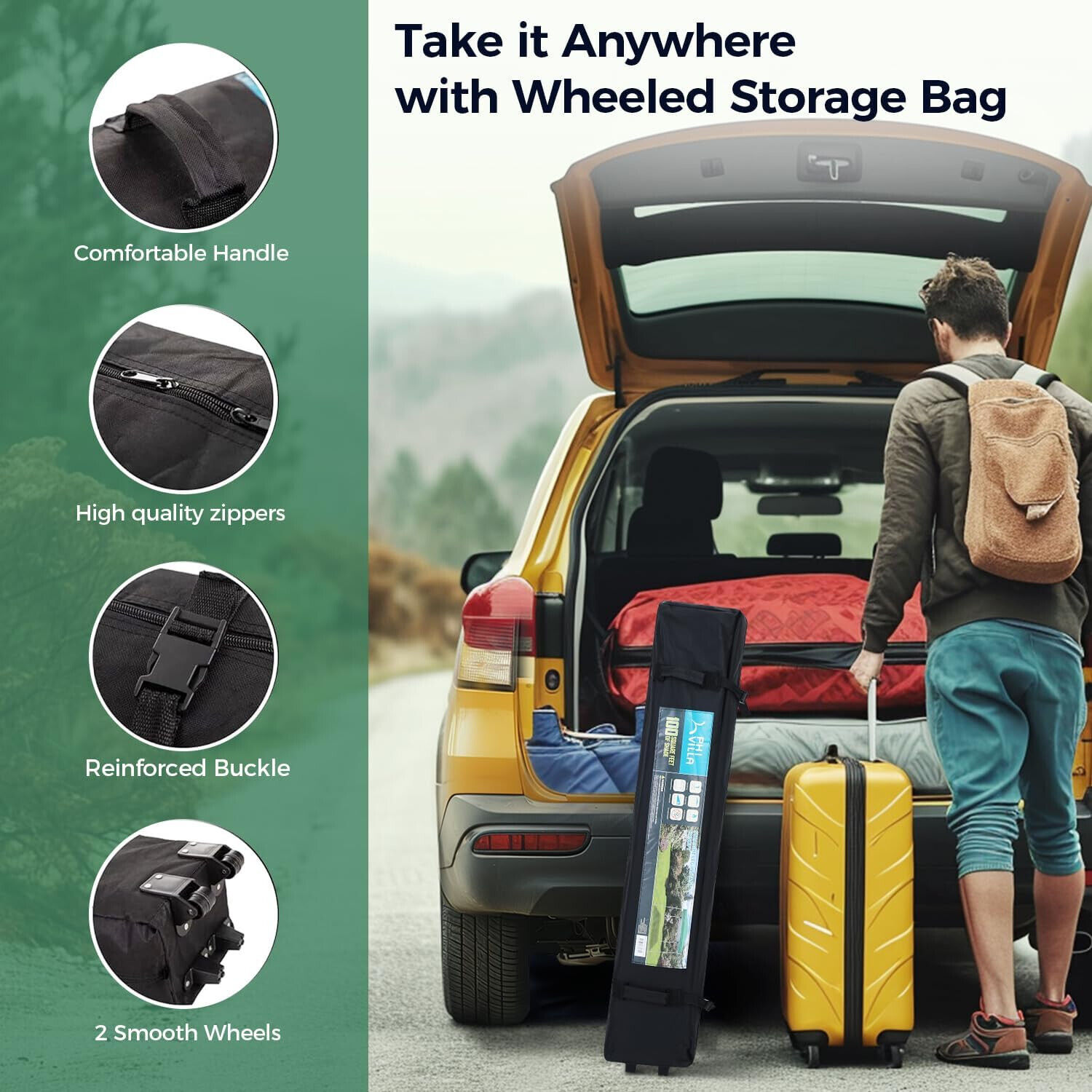 10x10' Commercial Pop UP Canopy Party Tent Folding Waterproof Gazebo Heavy Duty