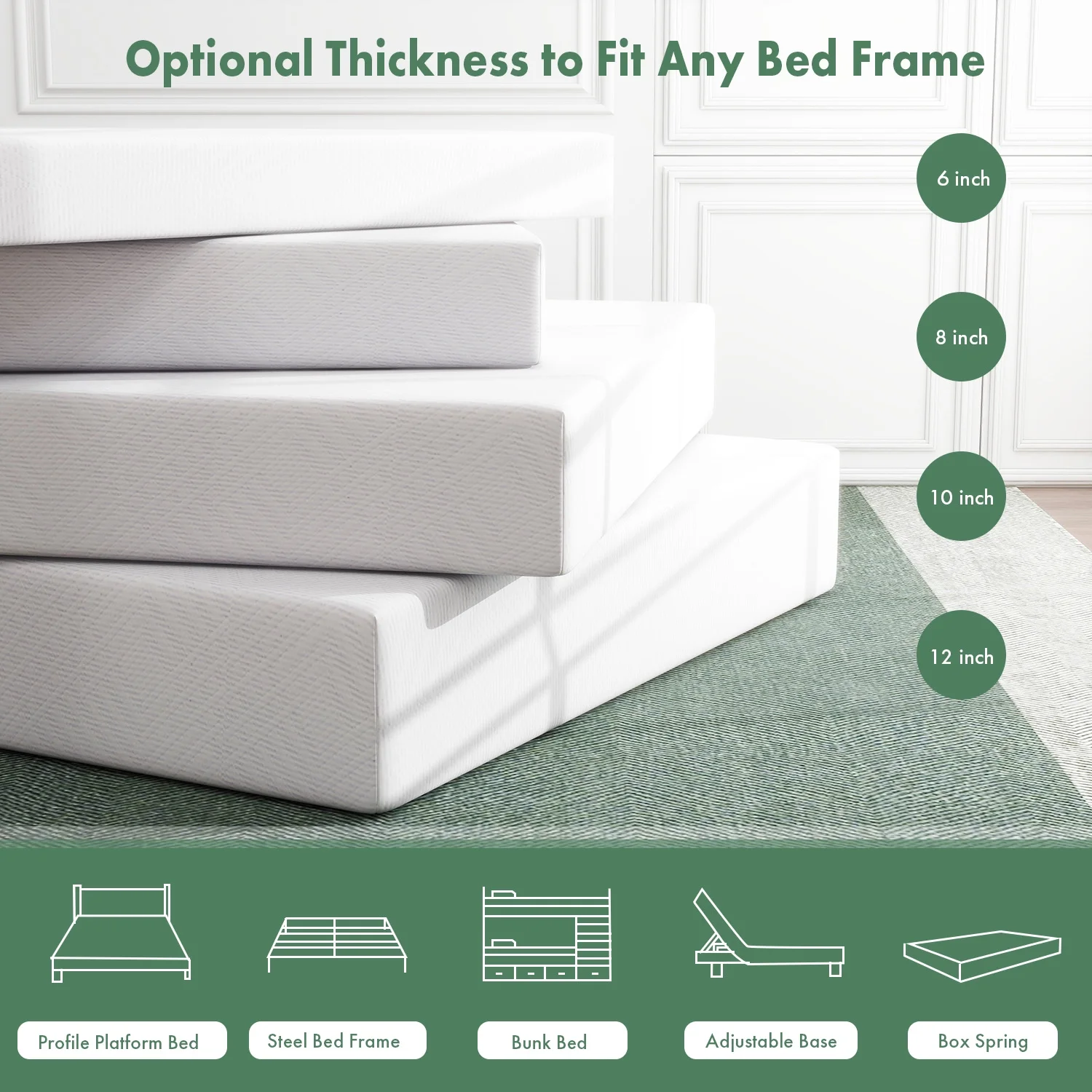Queen Mattress Bed in a Box,10